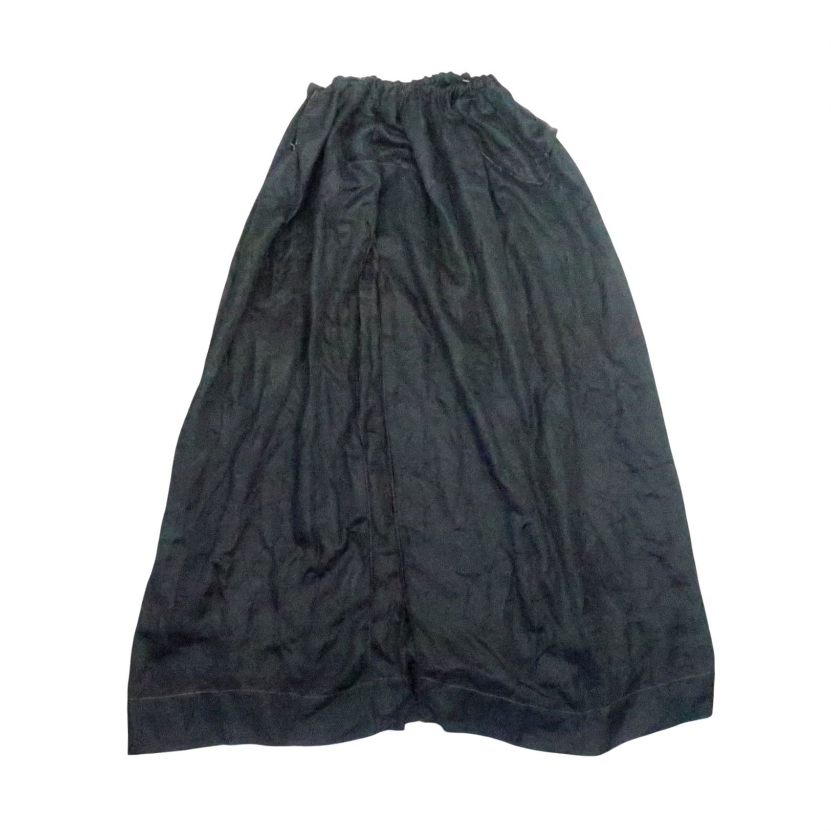Vintage VINTAGE Black Silk Maxi Slip Skirt Women S Long Bohemian Casual Spring Summer Fall Size 28" / US 6 / IT 42 - 3 Thumbnail