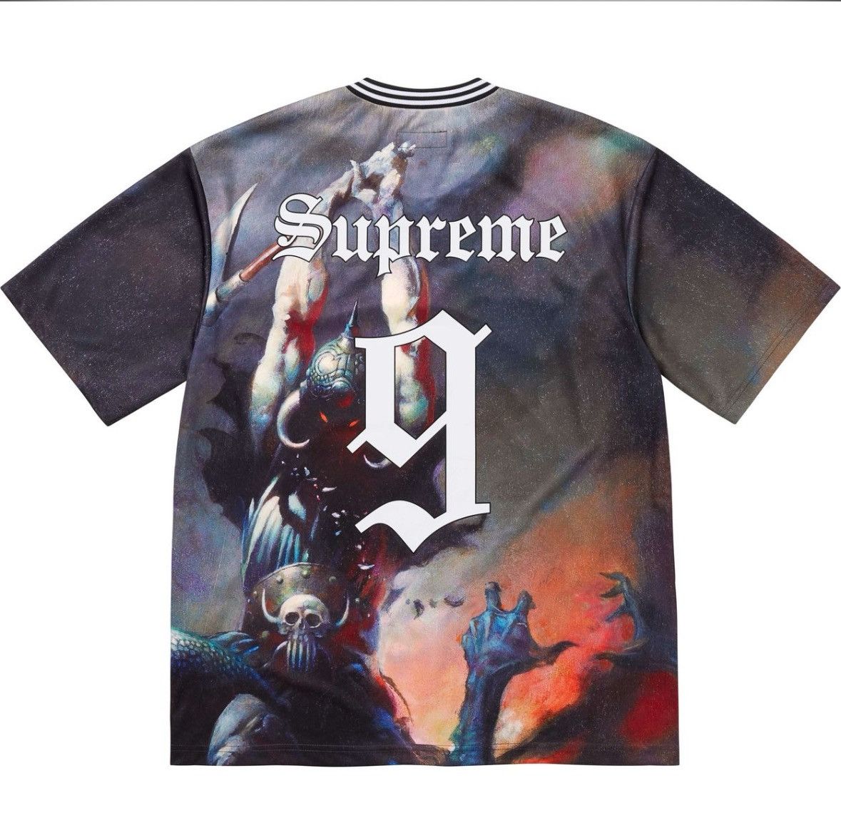 Supreme Supreme Frank Frazetta soccer/football jerseys Size US M / EU 48-50 / 2 - 2 Thumbnail