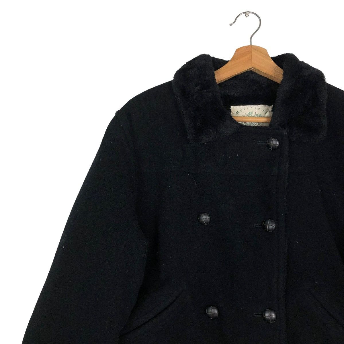 If Six Was Nine 🔥VINTAGE CROPPED WOOL BIKER JACKET LIBERTA JAPAN MINK FUR Size US M / EU 48-50 / 2 - 7 Thumbnail