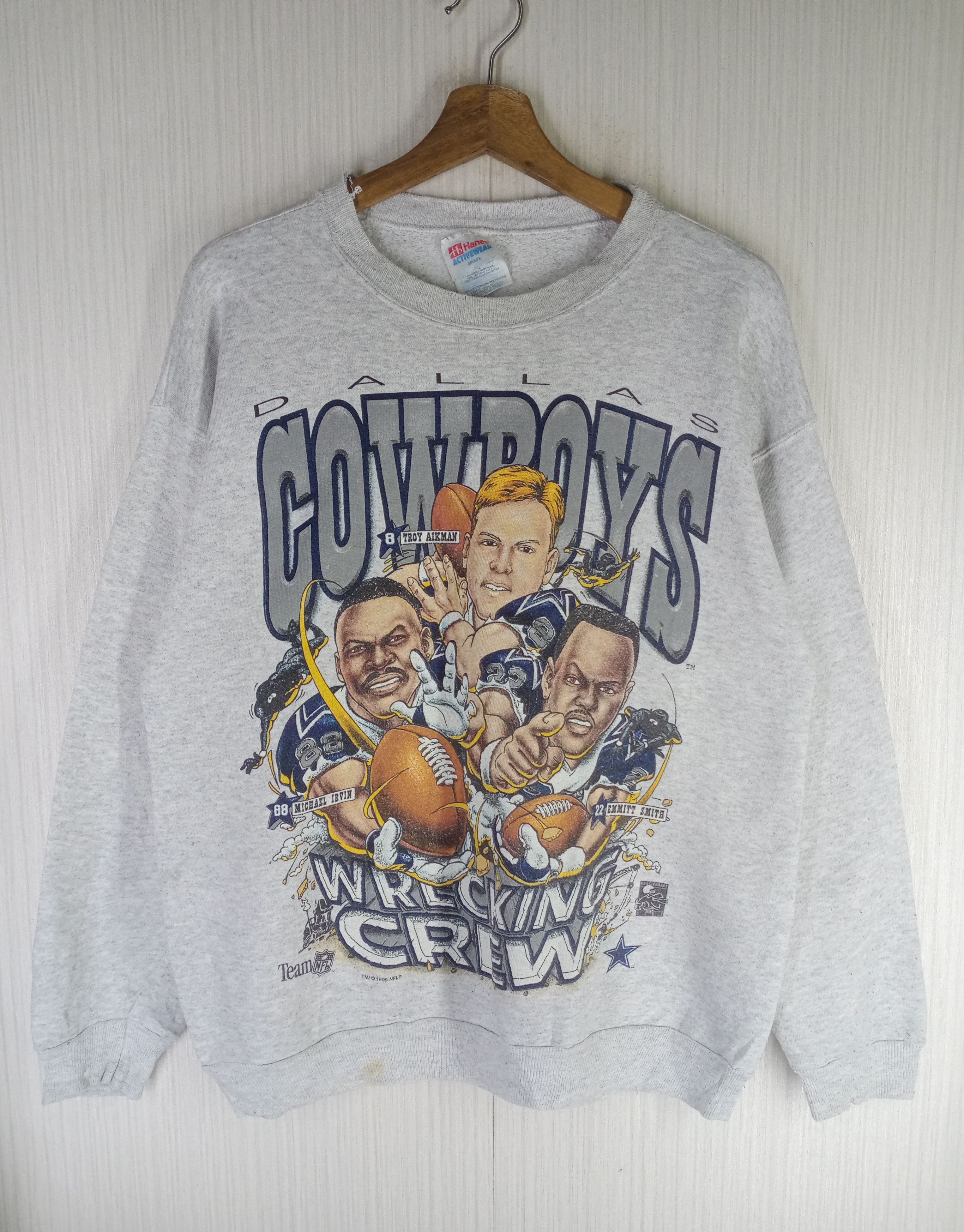 NFL Rare Vintage 90s Dallas Cowboys Sweatshirt Size US L / EU 52-54 / 3 - 1 Thumbnail