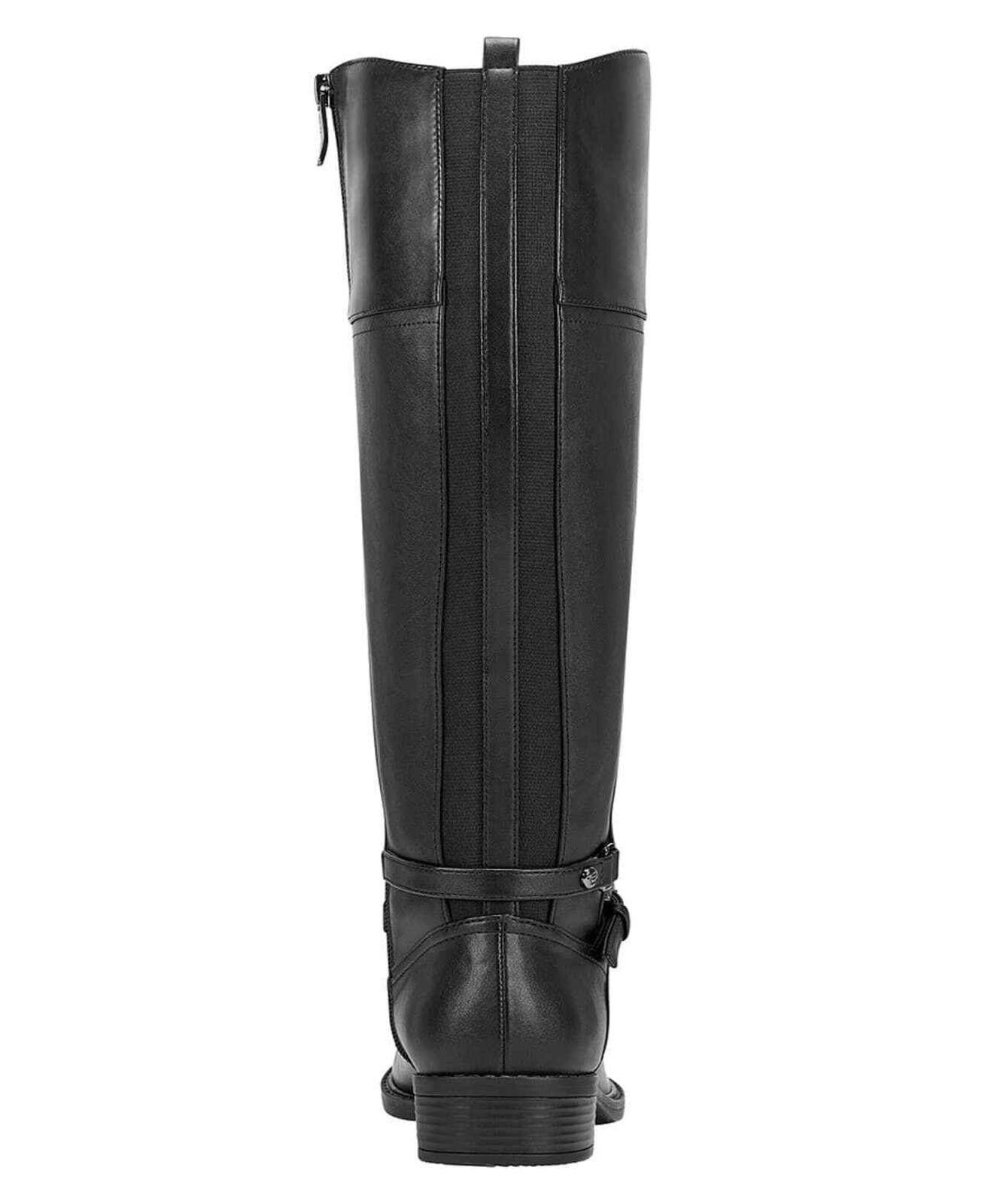 Other Easy Spirit Black Leather Leigh Wide Calf Riding Boots 5.5 Size US 5.5 / IT 35.5 - 3 Thumbnail