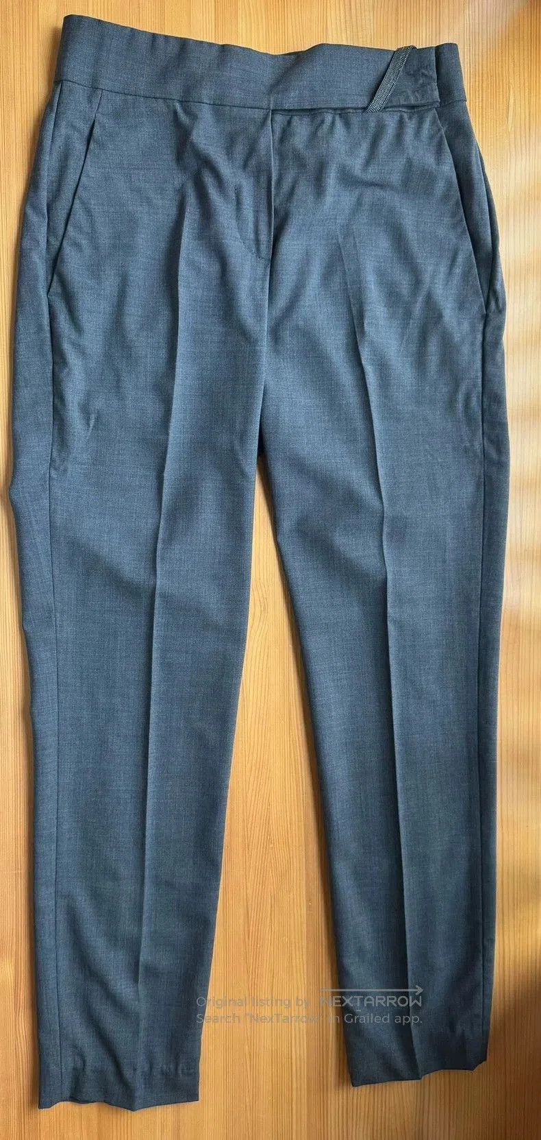 Brunello Cucinelli Brunello Embellished Waistband Trousers. Size US 29 - 2 Thumbnail