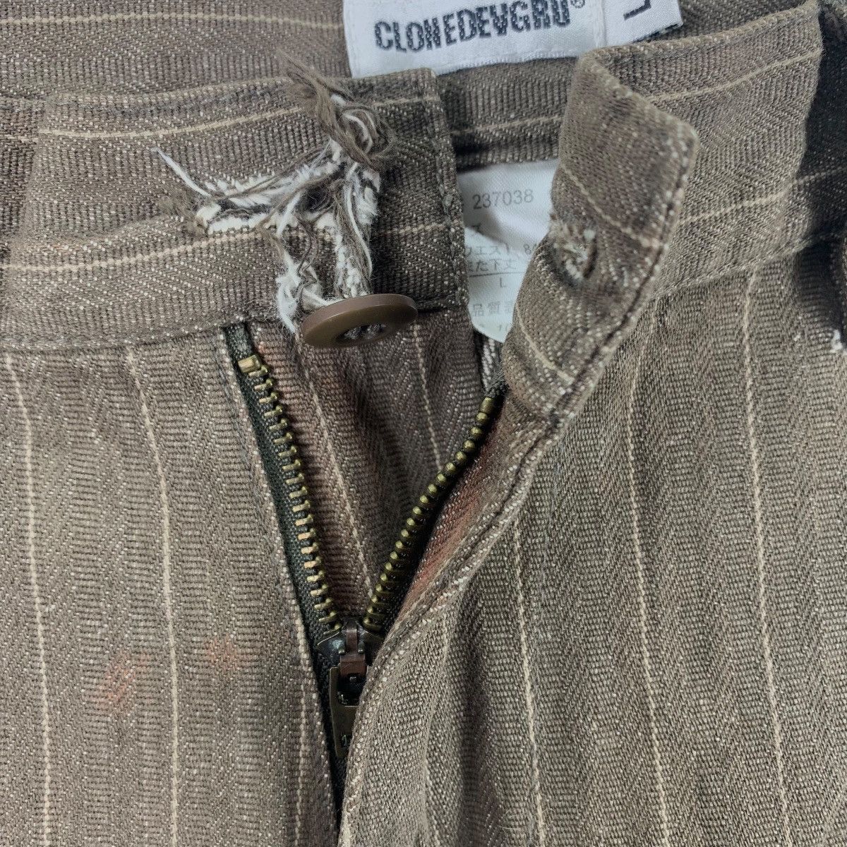 Japanese Brand CLONEDEVGRU Japanesebrand stripe design cargo pants Size US 32 / EU 48 - 14 Thumbnail