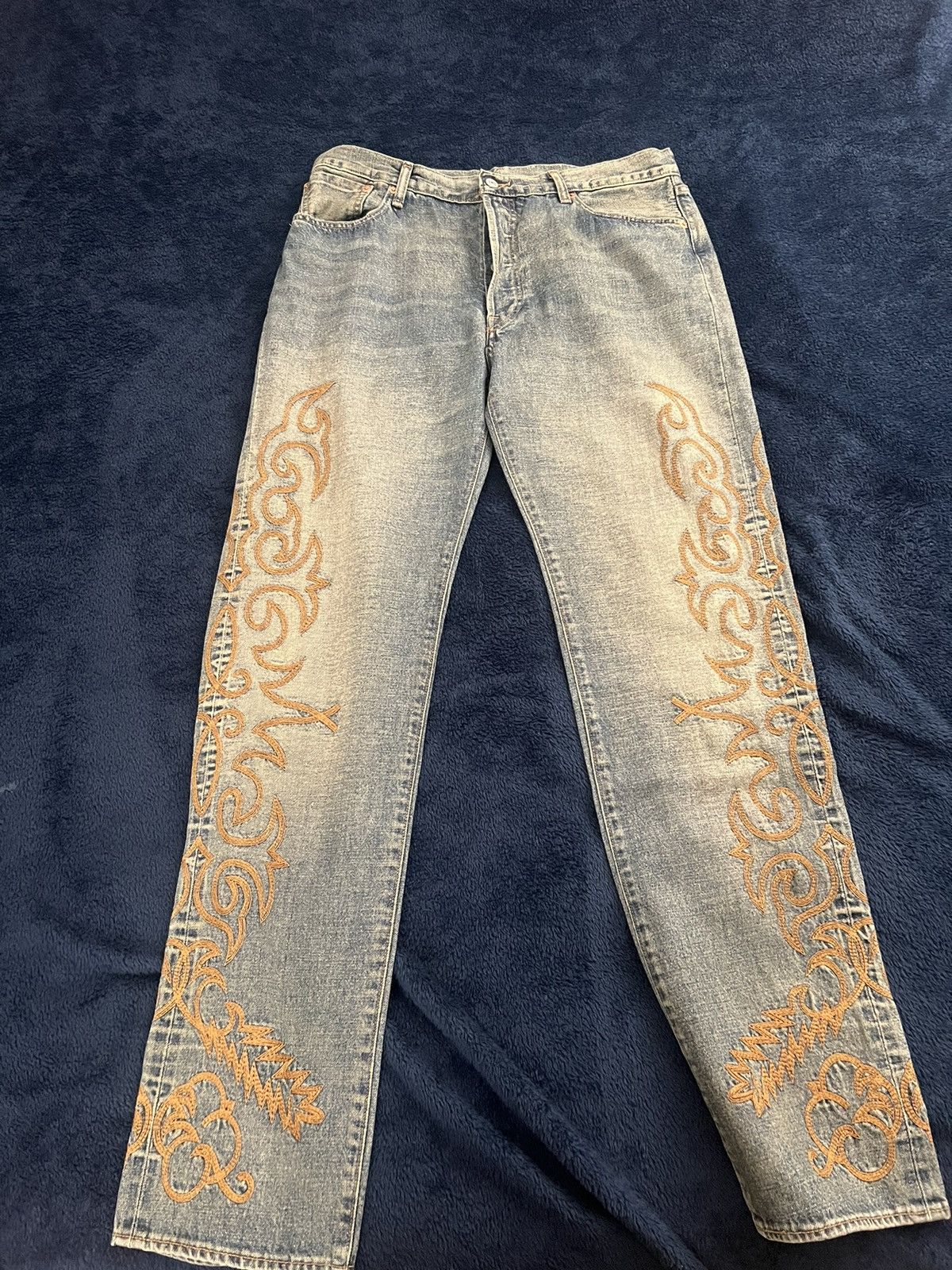 Levi's Denim Tears x Levi’s Season 3 Western Cotton Stitch 501 | Grailed