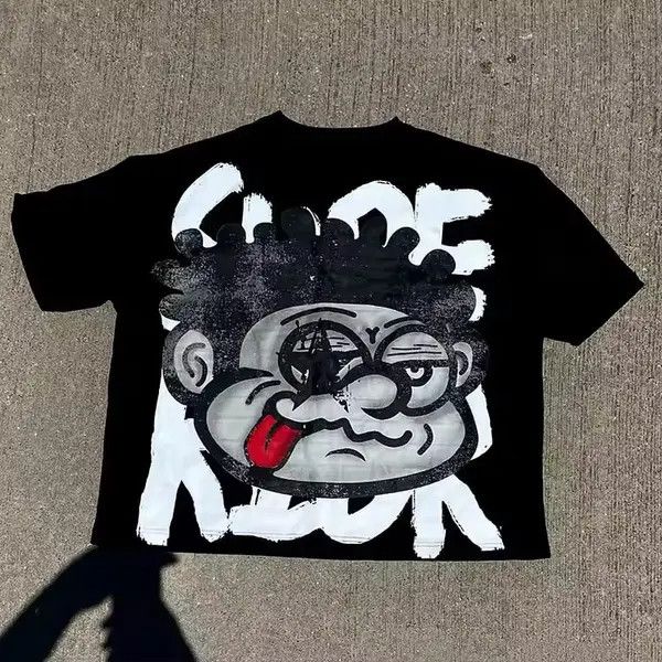 Other Mayuko x Mako BigInjured Face Graphic Print Cotton T-Shirt Size US M / EU 48-50 / 2 - 3 Thumbnail