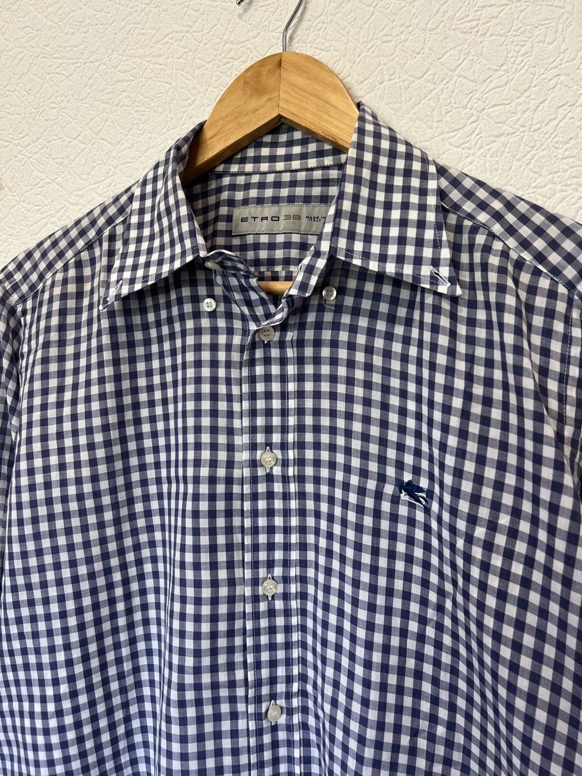 Etro Etro Button UP Shirt Classic Mens Blue Size US M / EU 48-50 / 2 - 2 Thumbnail