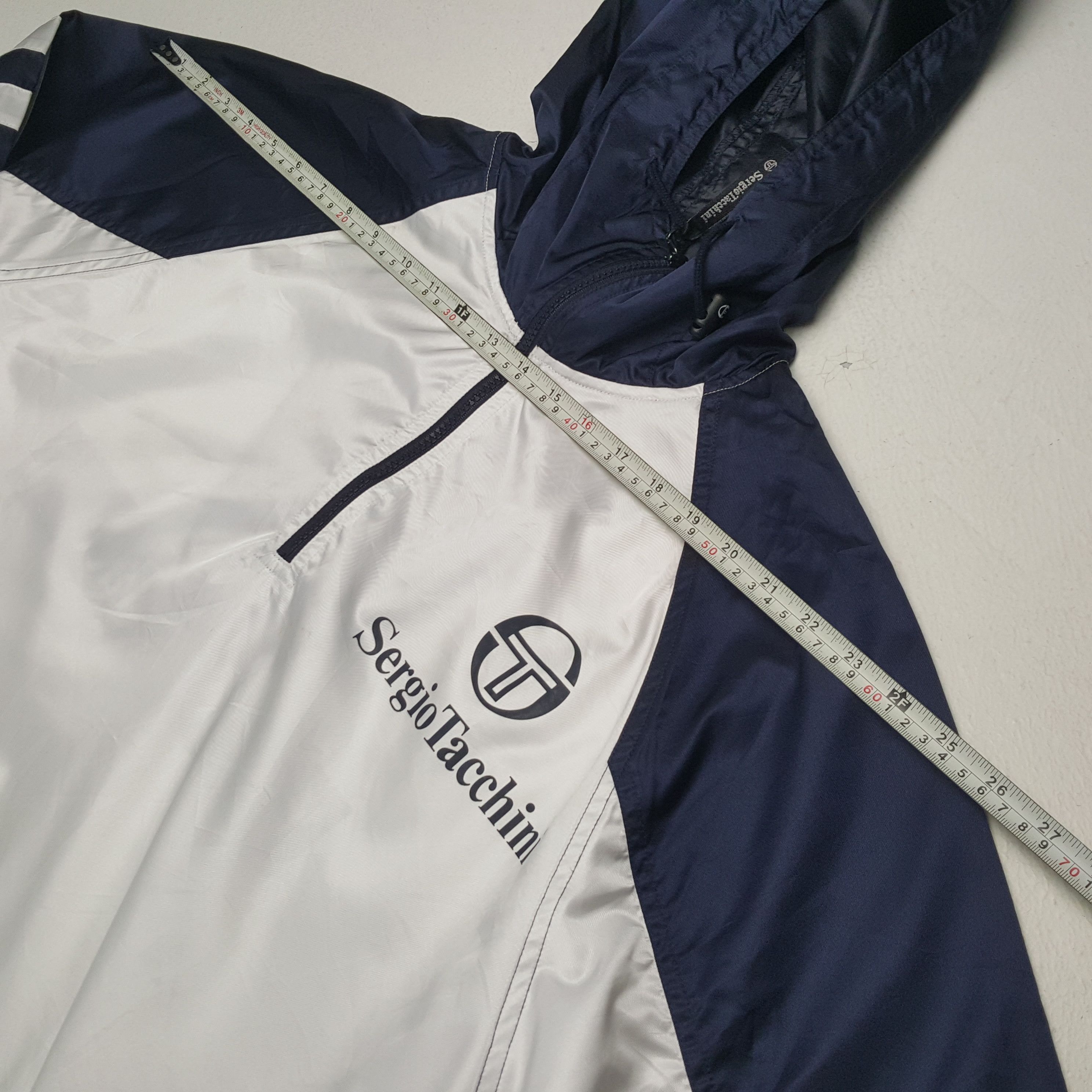 Sergio Tacchini × Vintage SERGIO TACCHINI Logo Design Windbreaker Jacket Size US XL / EU 56 / 4 - 5 Thumbnail