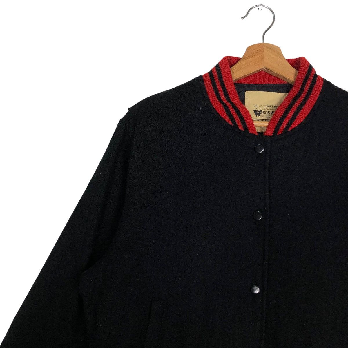 Vintage 🔥90’s Vintage Varsity Jacket Words Worth Japan Issey Miyake Size US L / EU 52-54 / 3 - 7 Thumbnail
