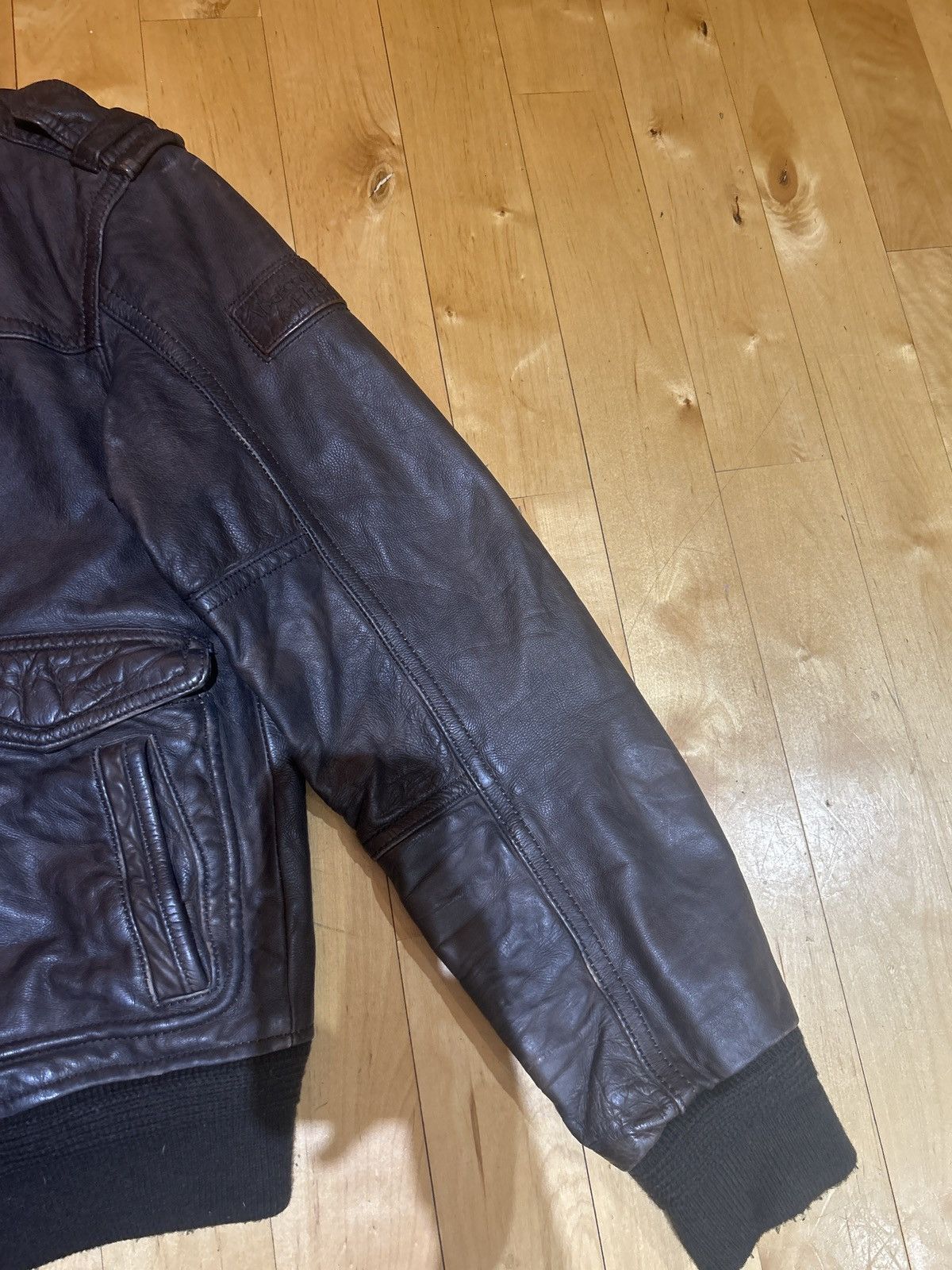 Abercrombie & Fitch Abercrombie & Fitch Slant Rock leather jacket Size US L / EU 52-54 / 3 - 9 Thumbnail