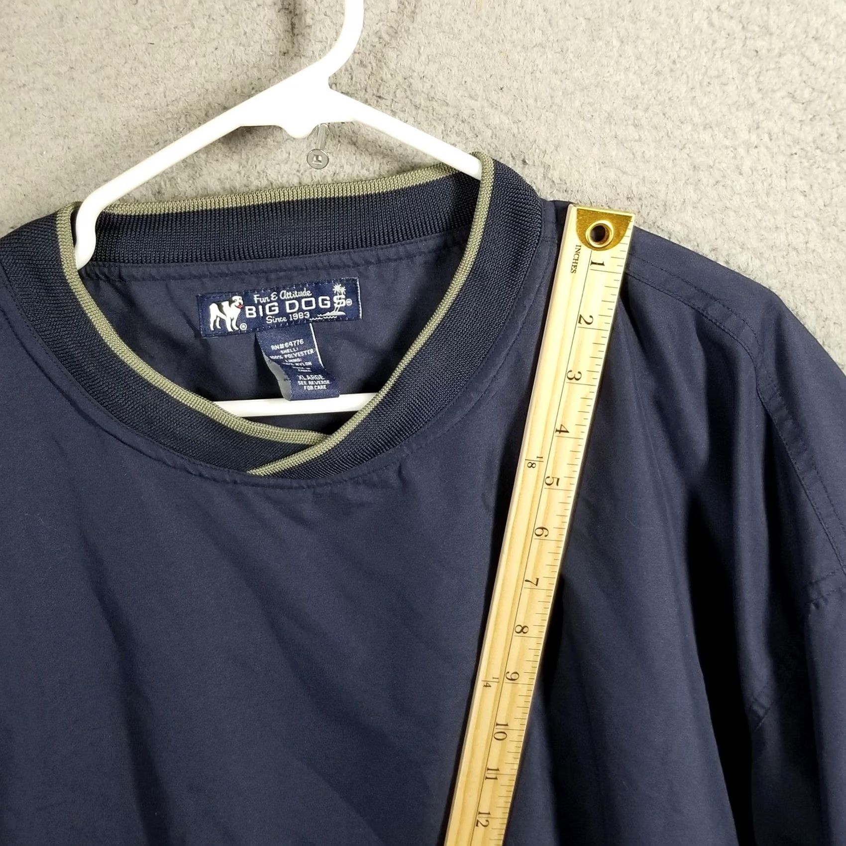 Big Dogs Big Dogs Jacket Mens XL Blue Pullover Windbreaker Lightweight 90s Casual Outerwear Cotton? Polyester? Size US XL / EU 56 / 4 - 5 Thumbnail