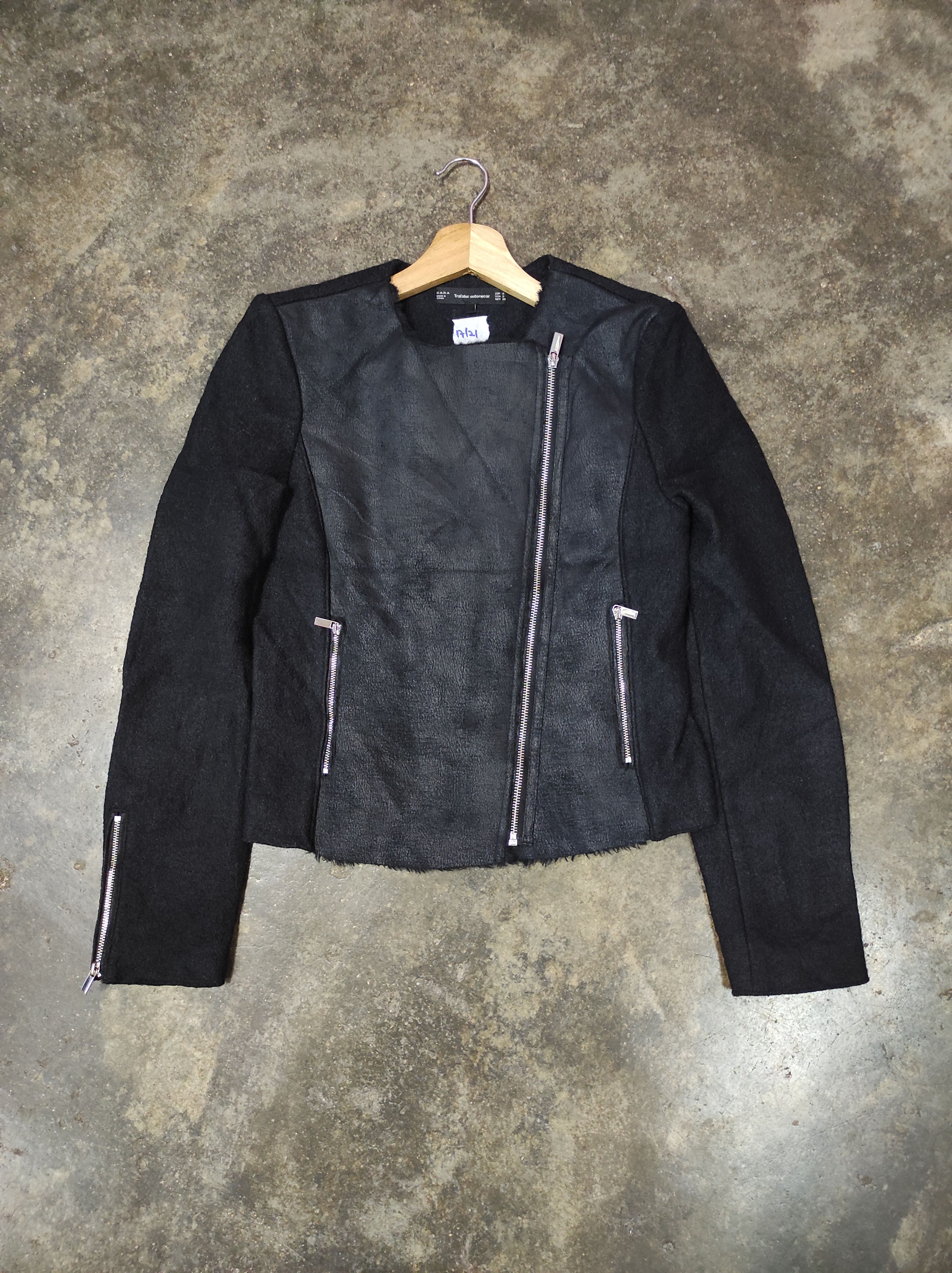 Zara ZARA TRAFALUC OUTERWEAR CROPPED DOUBLE COLLAR JACKET Size S / US 4 / IT 40 - 2 Thumbnail