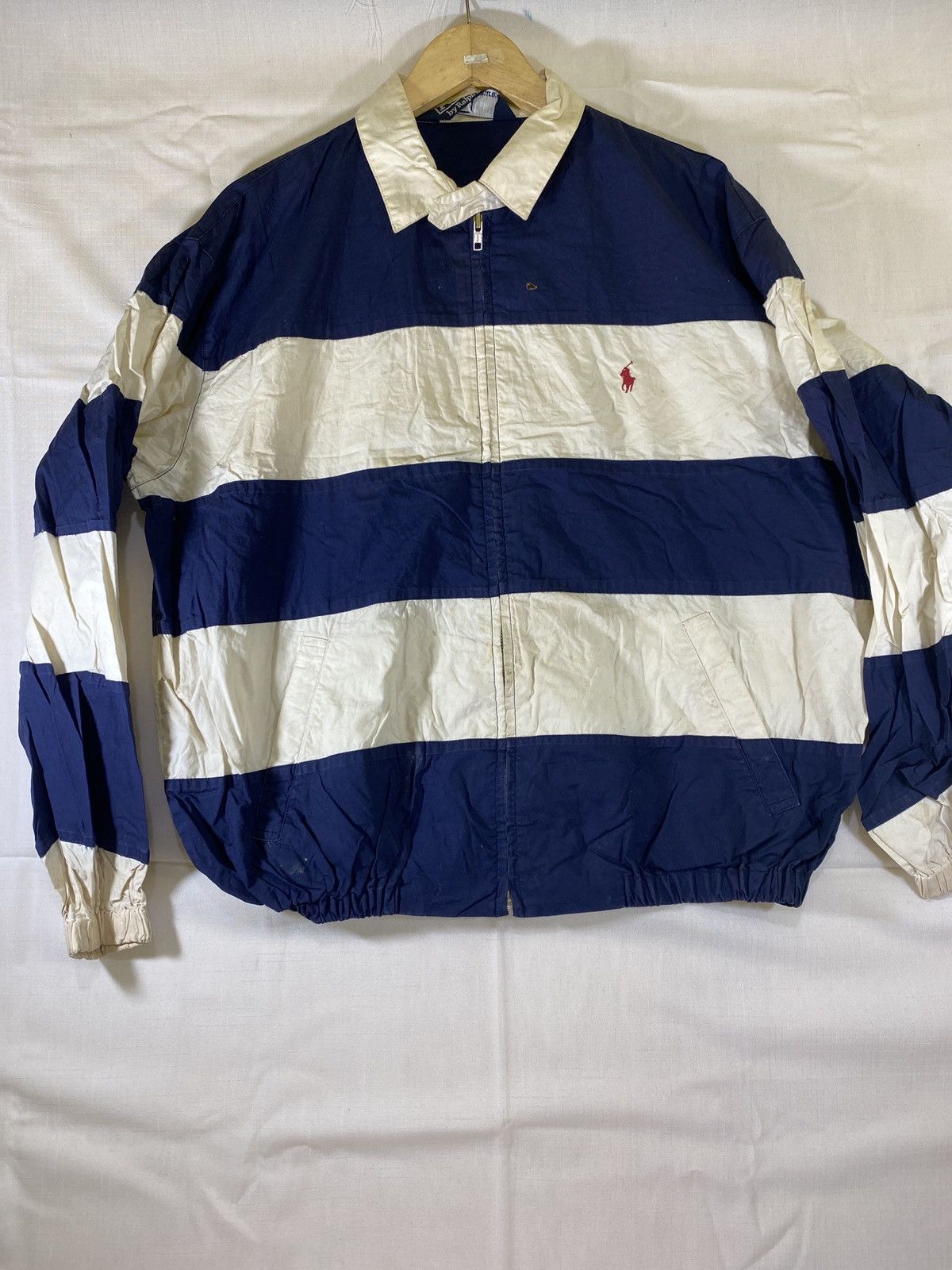 vintage jacket striped horse