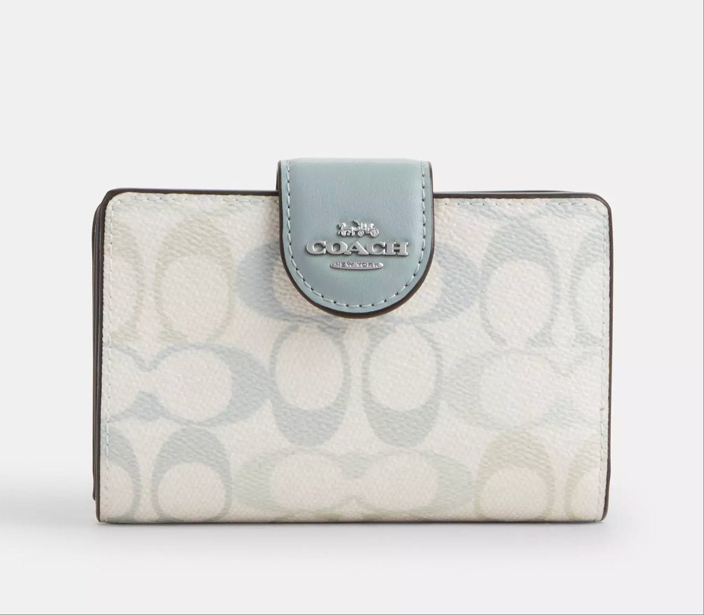 Coach Medium Corner Zip Wallet In Pretty Signature Canvas CEC31 Size ONE SIZE - 3 Thumbnail