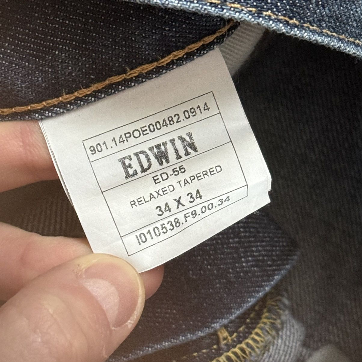 Edwin 📌 Vintage Edwin Japanese Washed Y2K Regular Jeans Size US 34 / EU 50 - 16 Thumbnail