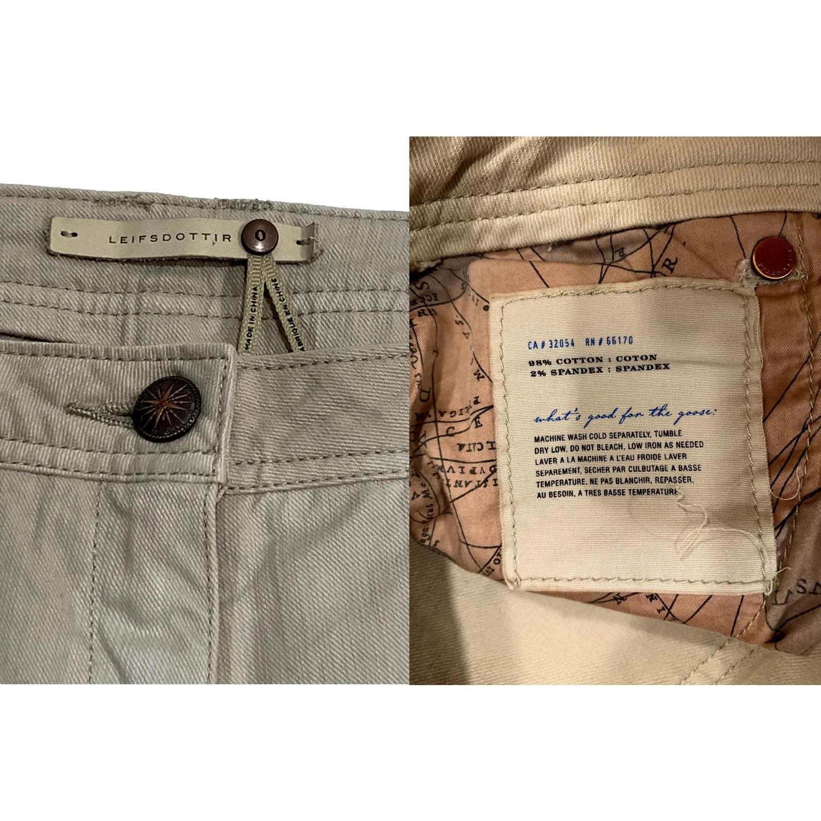 Anthropologie Anthropologie Leifsdottir Crop Ankle Jeans light khaki | 0 Size 28" / US 6 / IT 42 - 3 Thumbnail