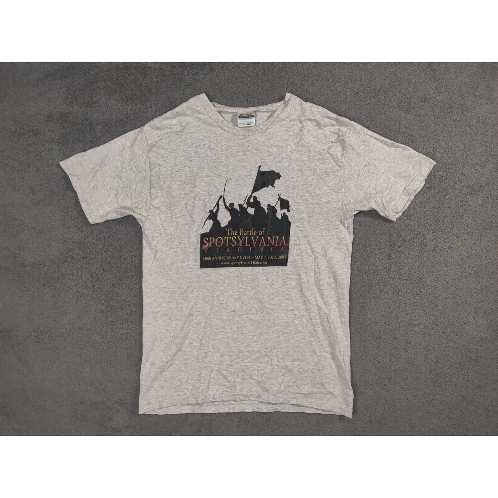 Hanes VINTAGE Virginia Shirt Adult Mens The Battle of Spotsylvania Size US M / EU 48-50 / 2 - 1 Thumbnail