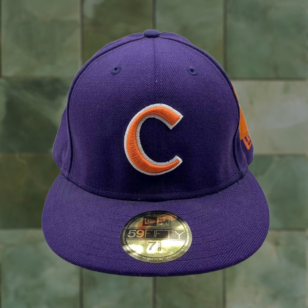 New Era Clemson Tigers New Era Wool Hat Mens 7 3/8 NCAA Sports Paw Print 59Fifty Purple Casual Size ONE SIZE - 1 Thumbnail