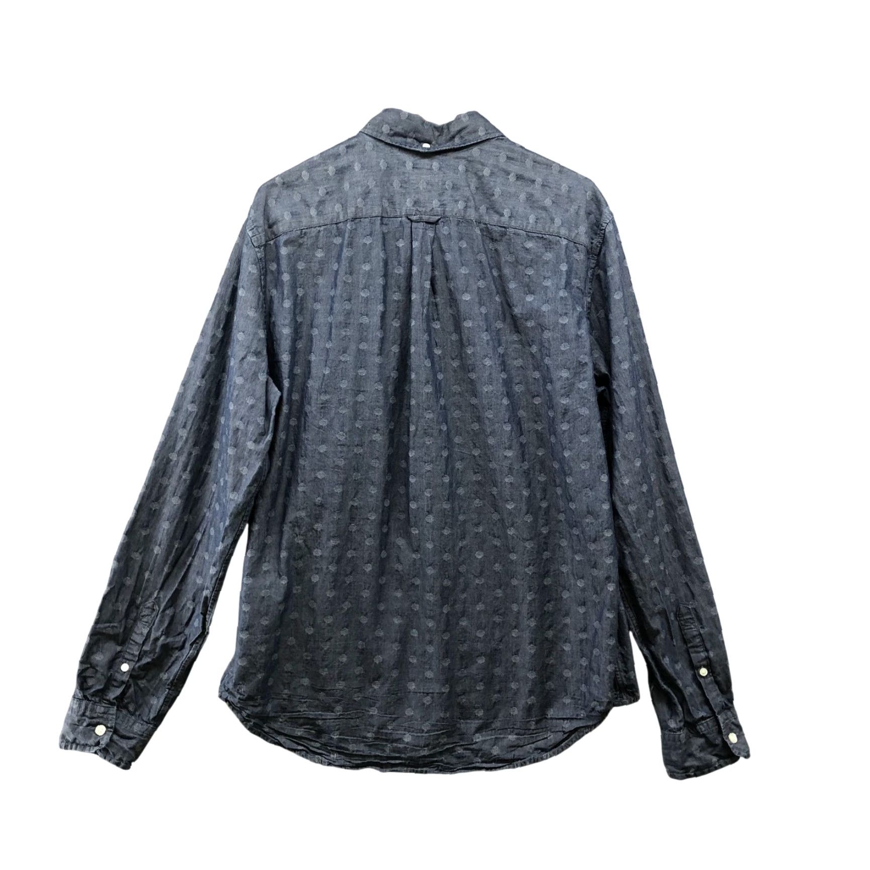 Gap Gap Mens Shirt L Button-Down Jacquard Dot Cotton Blue Long Sleeve Vintage-Inspired? (But we must output only title, no extra text) Size US L / EU 52-54 / 3 - 2 Thumbnail