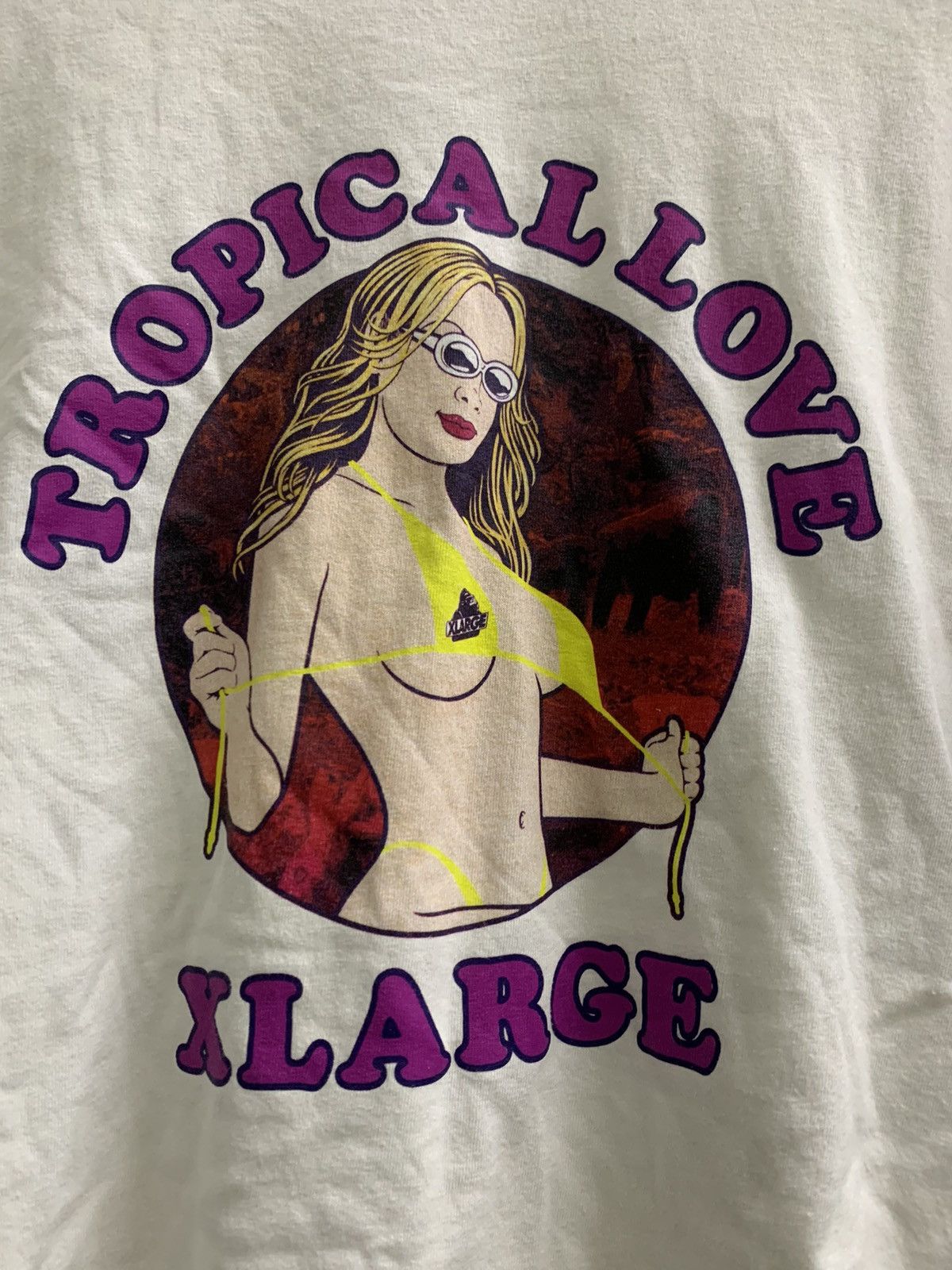 X-LARGE 🔥HOT🔥VINTAGE XLARGE TROPICAL LOVE Size US M / EU 48-50 / 2 - 2 Thumbnail
