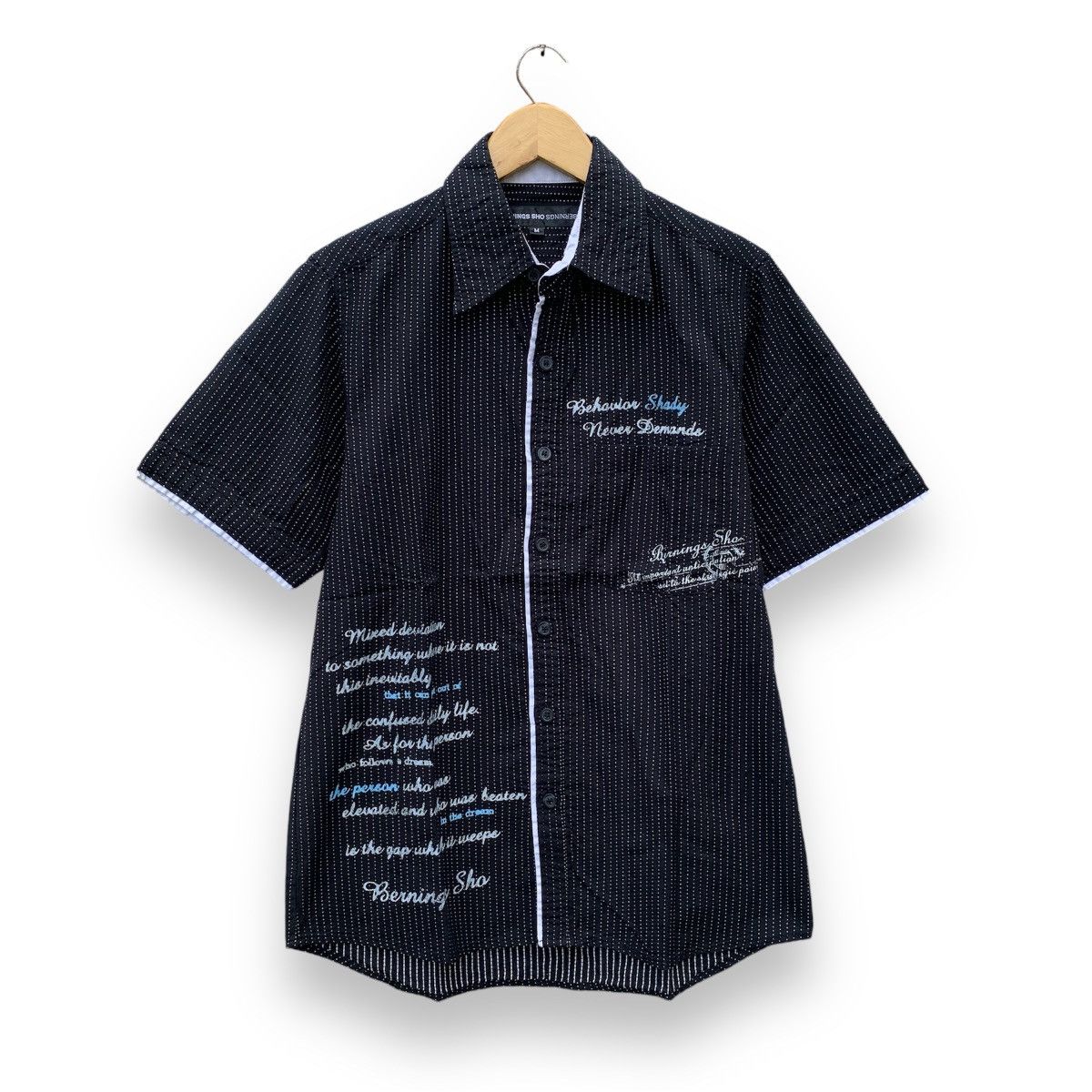If Six Was Nine × Japanese Brand × Le Grande Bleu (L.G.B.) Bernings sho poem shirts Size US M / EU 48-50 / 2 - 1 Thumbnail