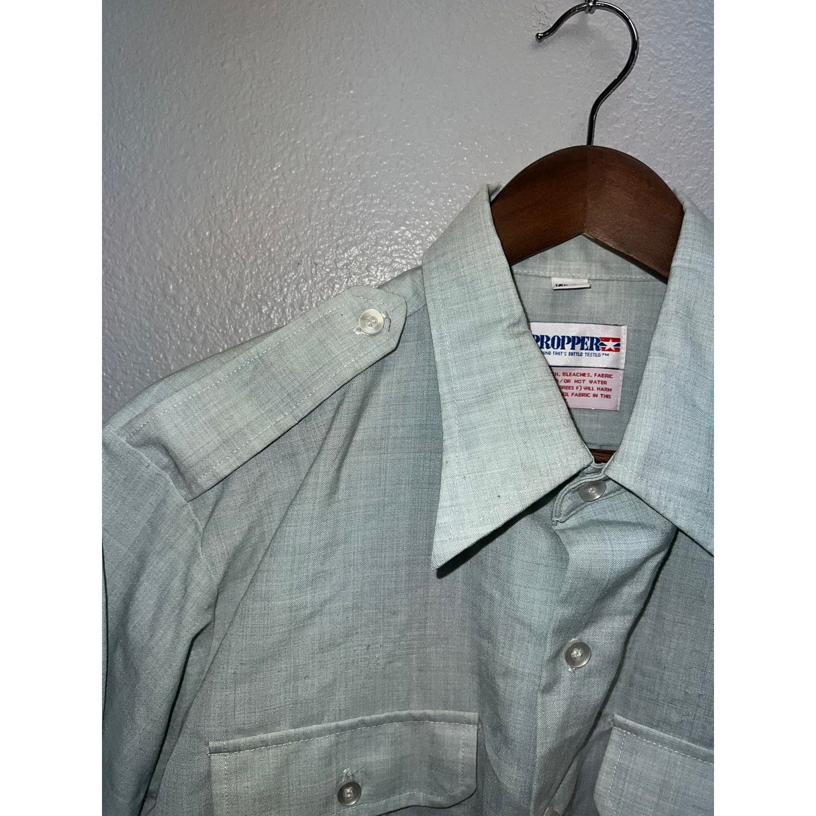 Vintage Vintage Propper International Long Sleeve AG Shirt VTG L Size US L / EU 52-54 / 3 - 8 Thumbnail