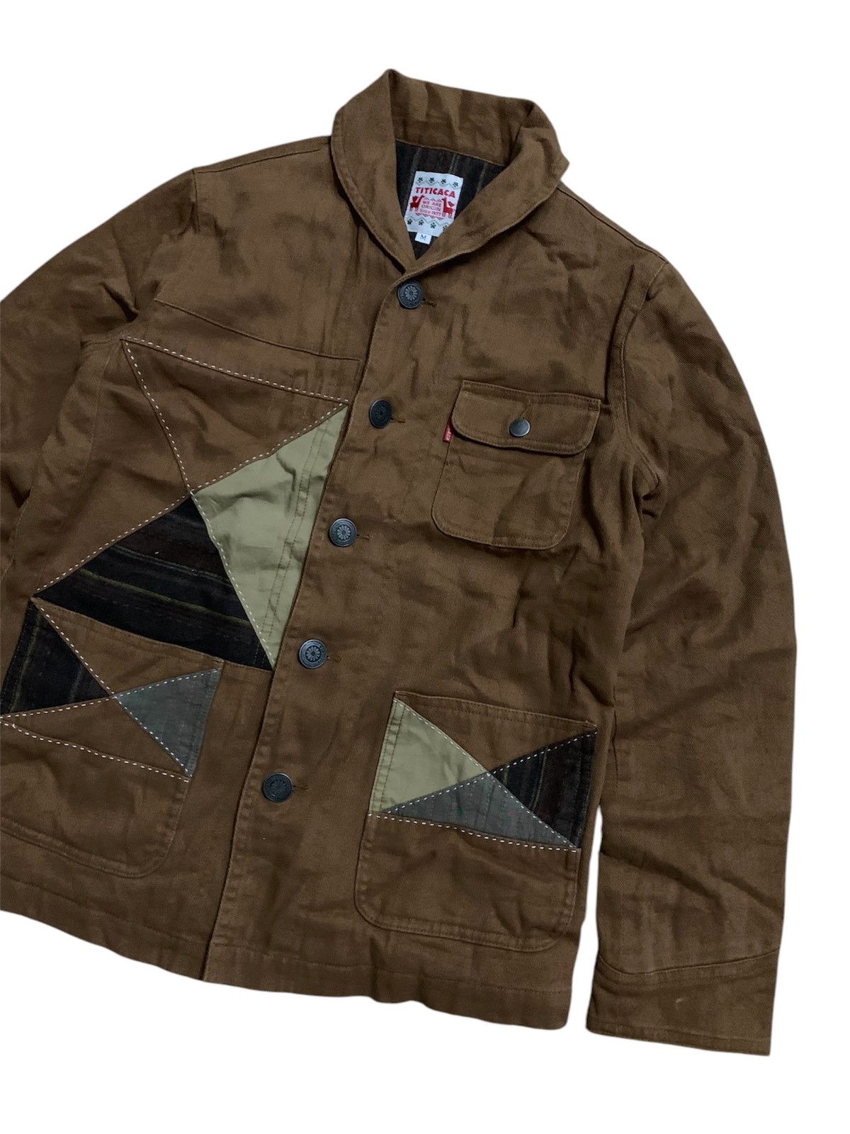 Japanese Brand 💥Japanese Titicaca Patchwork Jacket Size M / US 6-8 / IT 42-44 - 1 Thumbnail