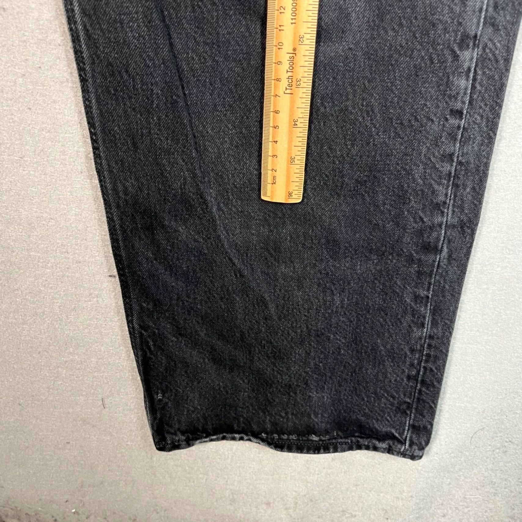 Vintage VINTAGE G-Star Raw Stray Ultra High Straight Jeans Women 31 x 34 Black Denim 90s Size 24" / US 00 / IT 34 - 7 Thumbnail