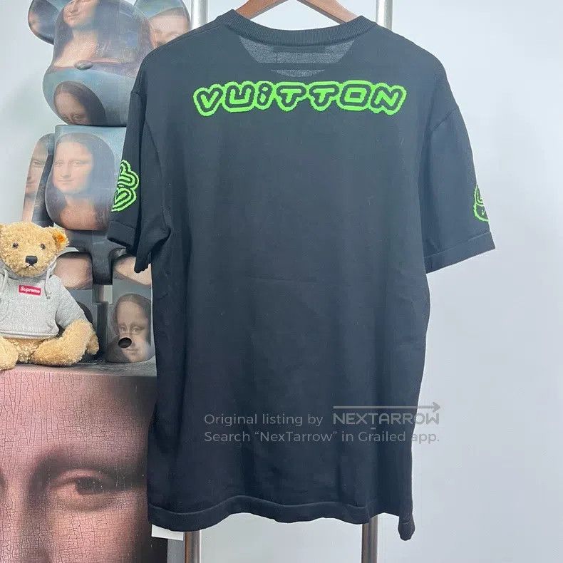 Louis Vuitton Louis Vuitton Black and green knitted short sleeve Size US M / EU 48-50 / 2 - 2 Thumbnail