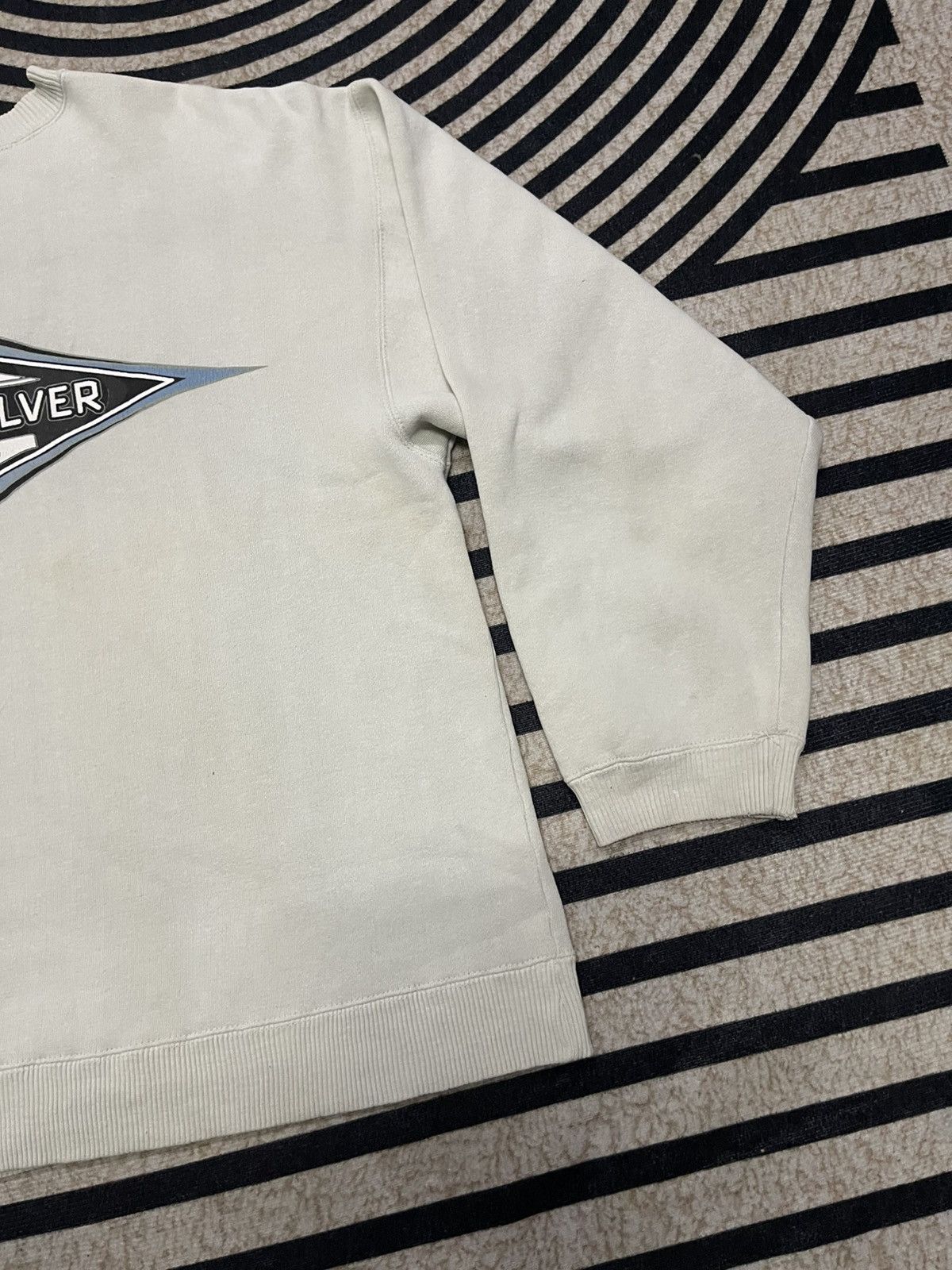 Quicksilver 90s QUIKSILVER DISTRESSED BIG LOGO HOODIE Size US M / EU 48-50 / 2 - 15 Thumbnail