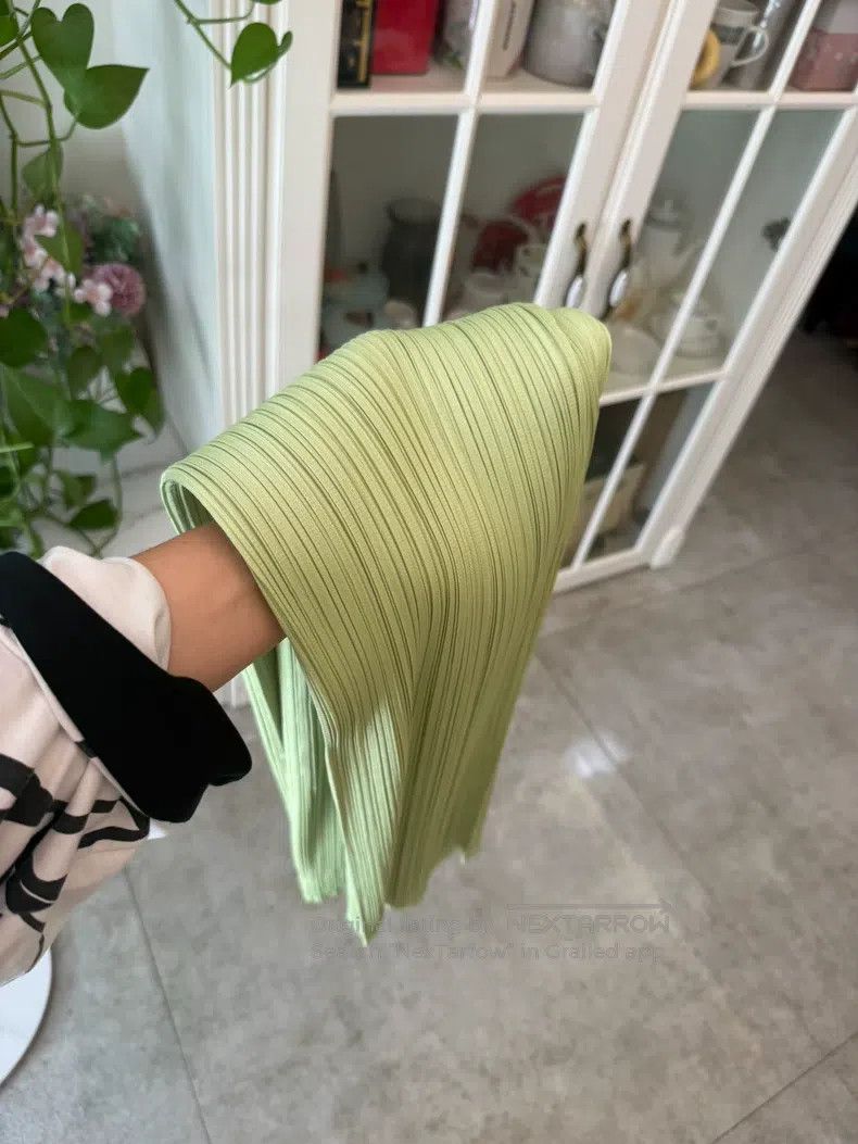 Issey Miyake Issey Miyake Avocado Green Straight - Leg Pants Size 26" / US 2 / IT 38 - 5 Thumbnail