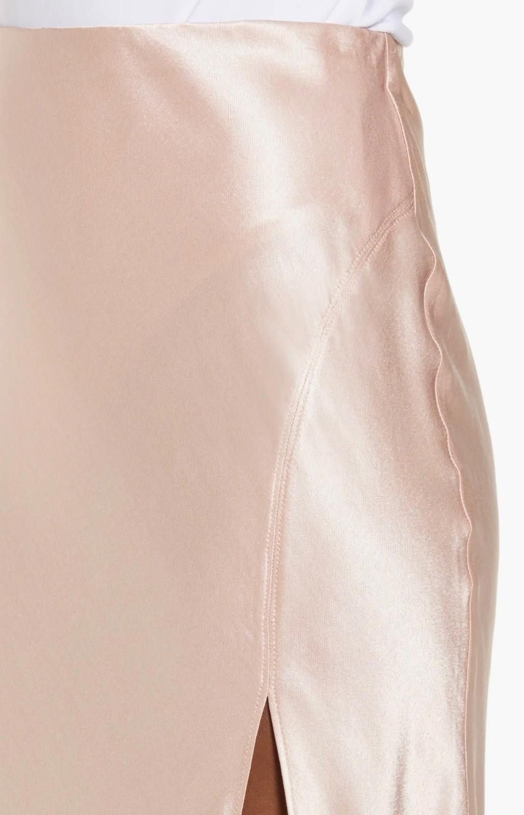 Other SOCIALITE Bias Cut Satin Skirt in Olive (SMALL) Size 28" / US 6 / IT 42 - 8 Thumbnail