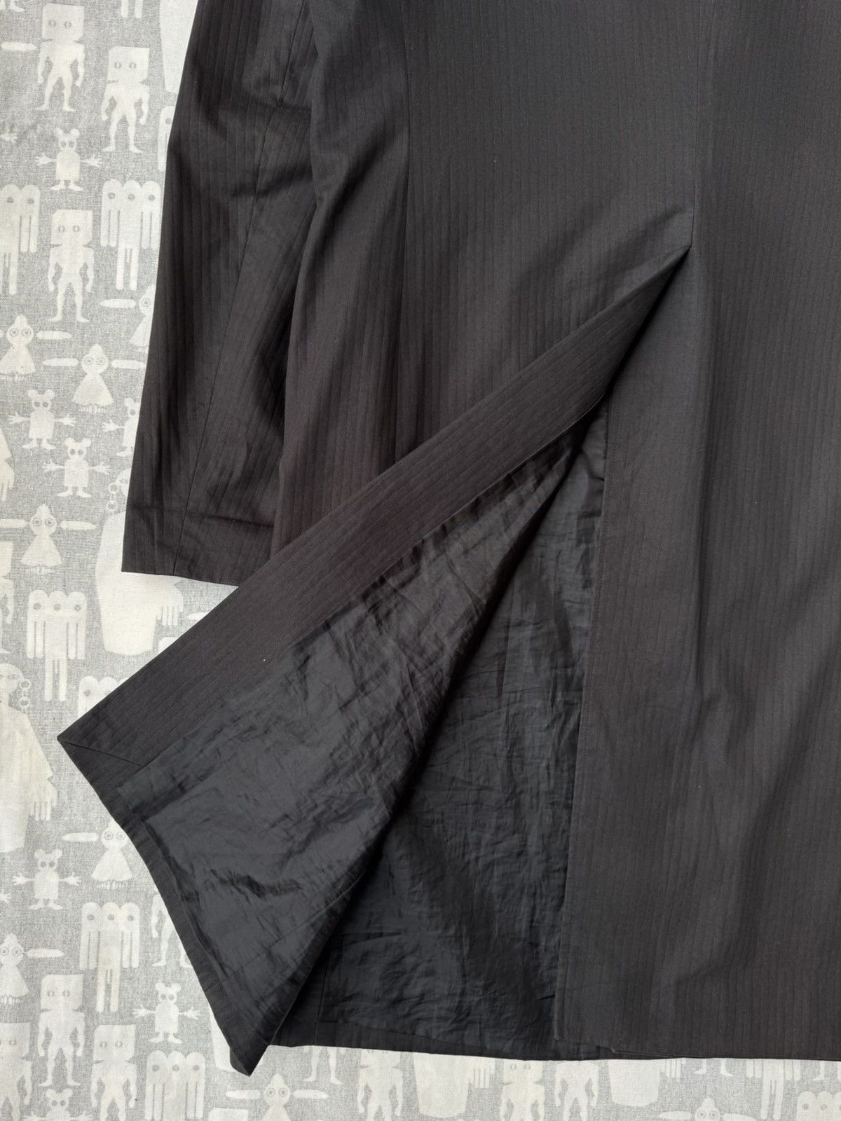 Raf Simons Raf Simons SS98 Satan Peak Lapel Pinstripes Cotton Coat Size US L / EU 52-54 / 3 - 8 Thumbnail