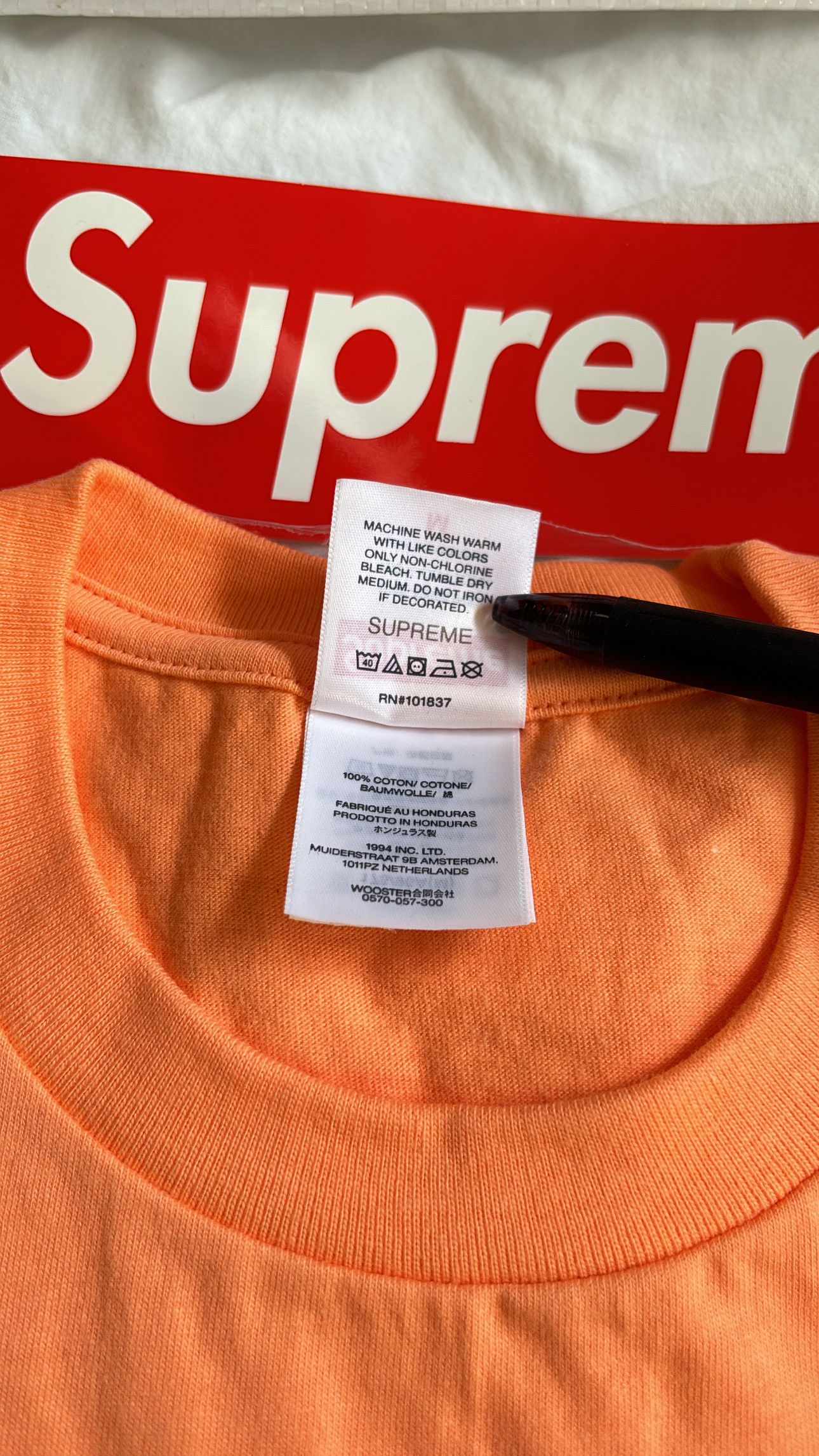 Supreme Supreme RX Tee ‘Peach’ Size US M / EU 48-50 / 2 - 4 Thumbnail