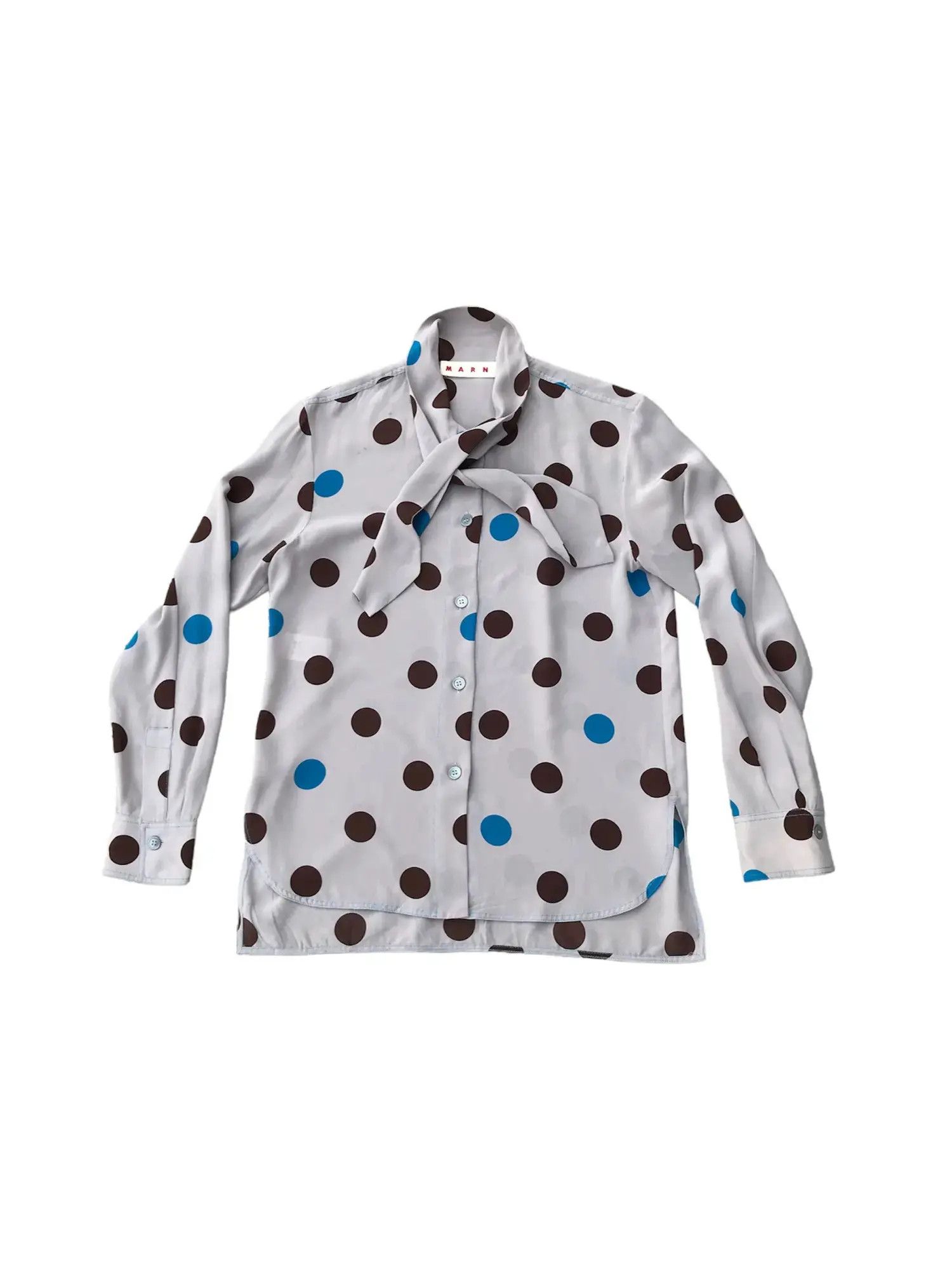 Marni Vintage Marni Flaminia Polka Dot Bow Shirt Size US M / EU 48-50 / 2 - 1 Thumbnail