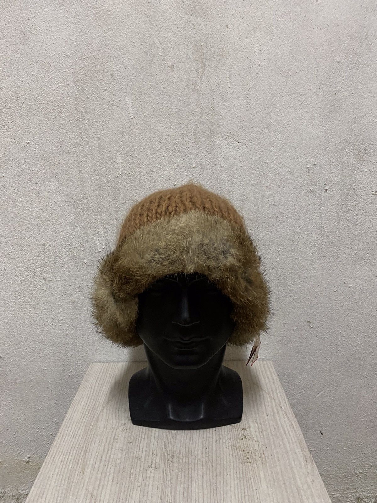 Japanese Brand Fur Crochet Beanie Hat Hats