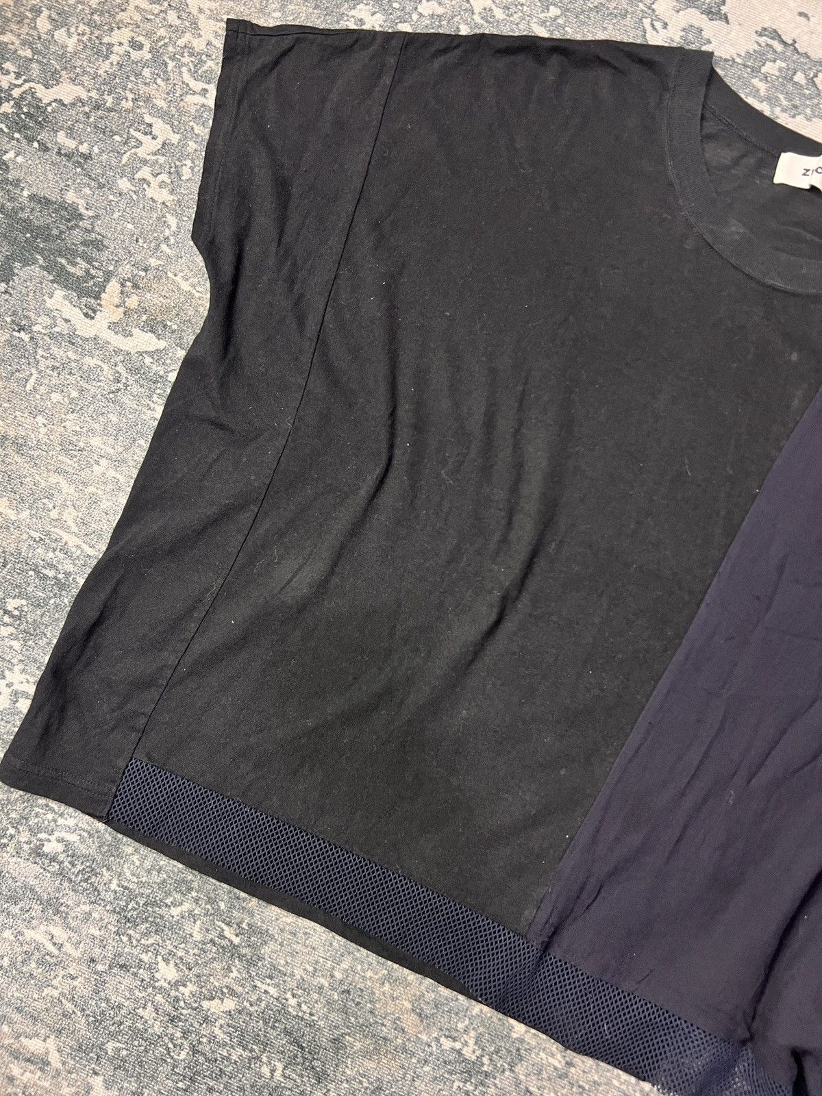 Issey Miyake Issey Miyake Zucca Asymmetrical Mesh Boxy Tshirt Size US M / EU 48-50 / 2 - 4 Thumbnail