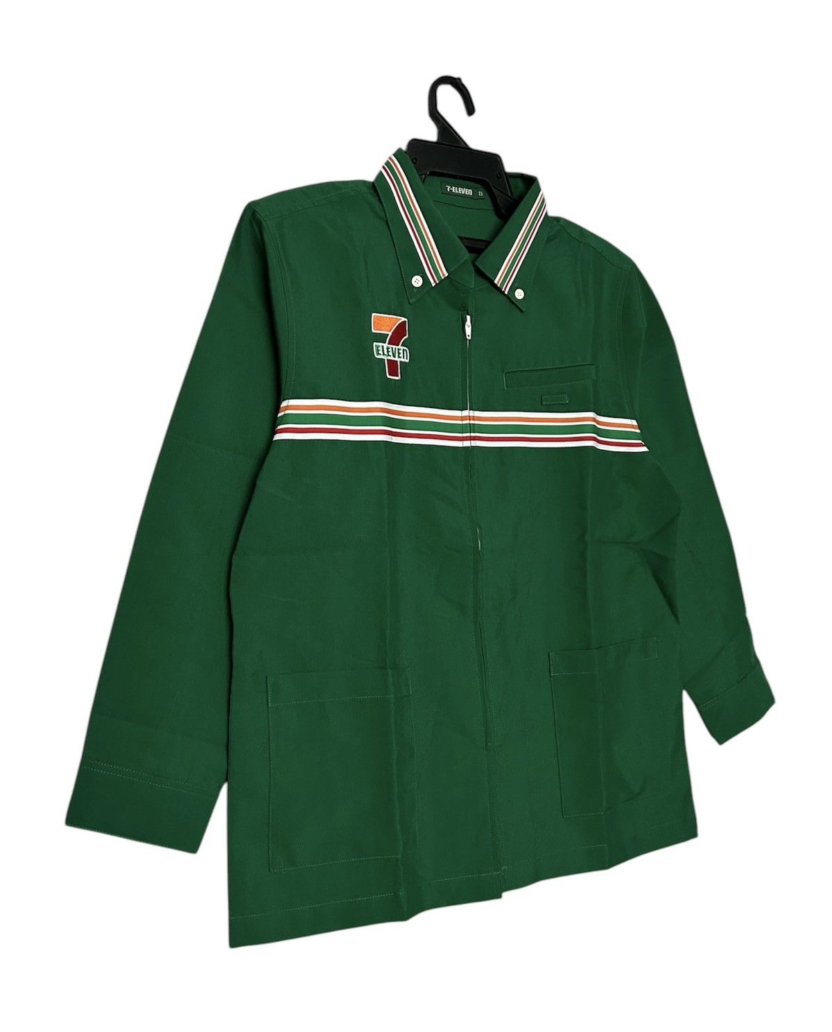 Uniform Wares × Vintage 🔥LAST DROP🔥 7 ELEVEN JAPAN STORE STAFF UNIFORM WORK JACKET Size L / US 10 / IT 46 - 4 Thumbnail