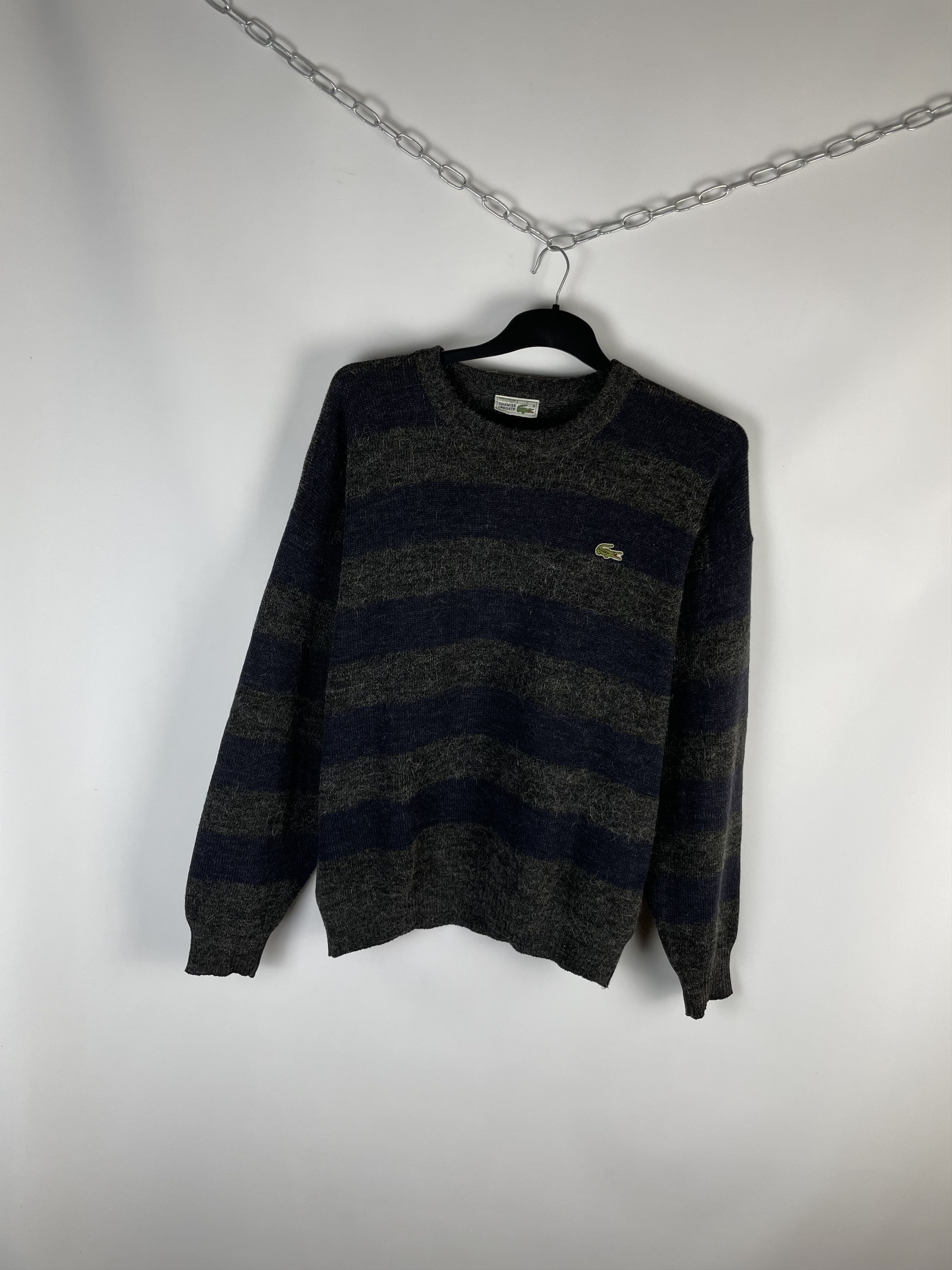Lacoste × Vintage Lacoste Vintage Check Knit Sweater Size US L / EU 52-54 / 3 - 2 Thumbnail