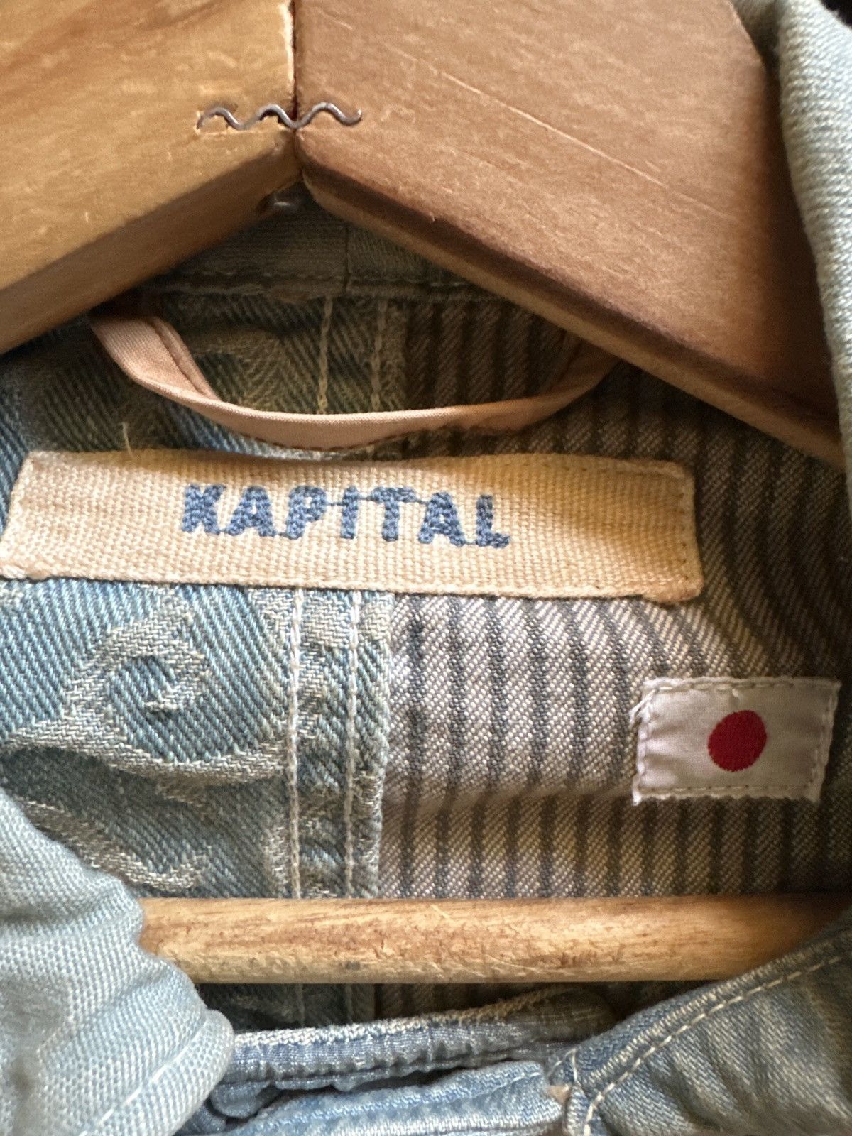 Kapital Kapital Hickory Liberty stripe patchwork blazer chorecoat Size US L / EU 52-54 / 3 - 12 Thumbnail