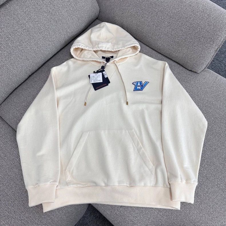 Louis Vuitton Louis Vuitton Letter logo Beige Hoodie Size US M / EU 48-50 / 2 - 1 Thumbnail