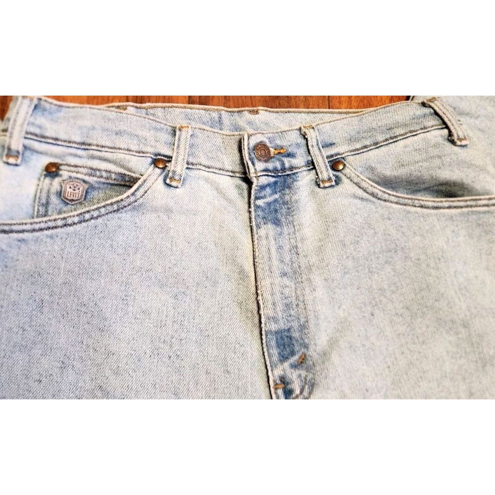 Levi's VINTAGE Levi's RELAXED FIT Jeans Men's 34x30 (32x30) Gray Tab Light Wash Denim 5-Pocket Retro Grunge 1990s Mens Size US 34 / EU 50 - 5 Thumbnail