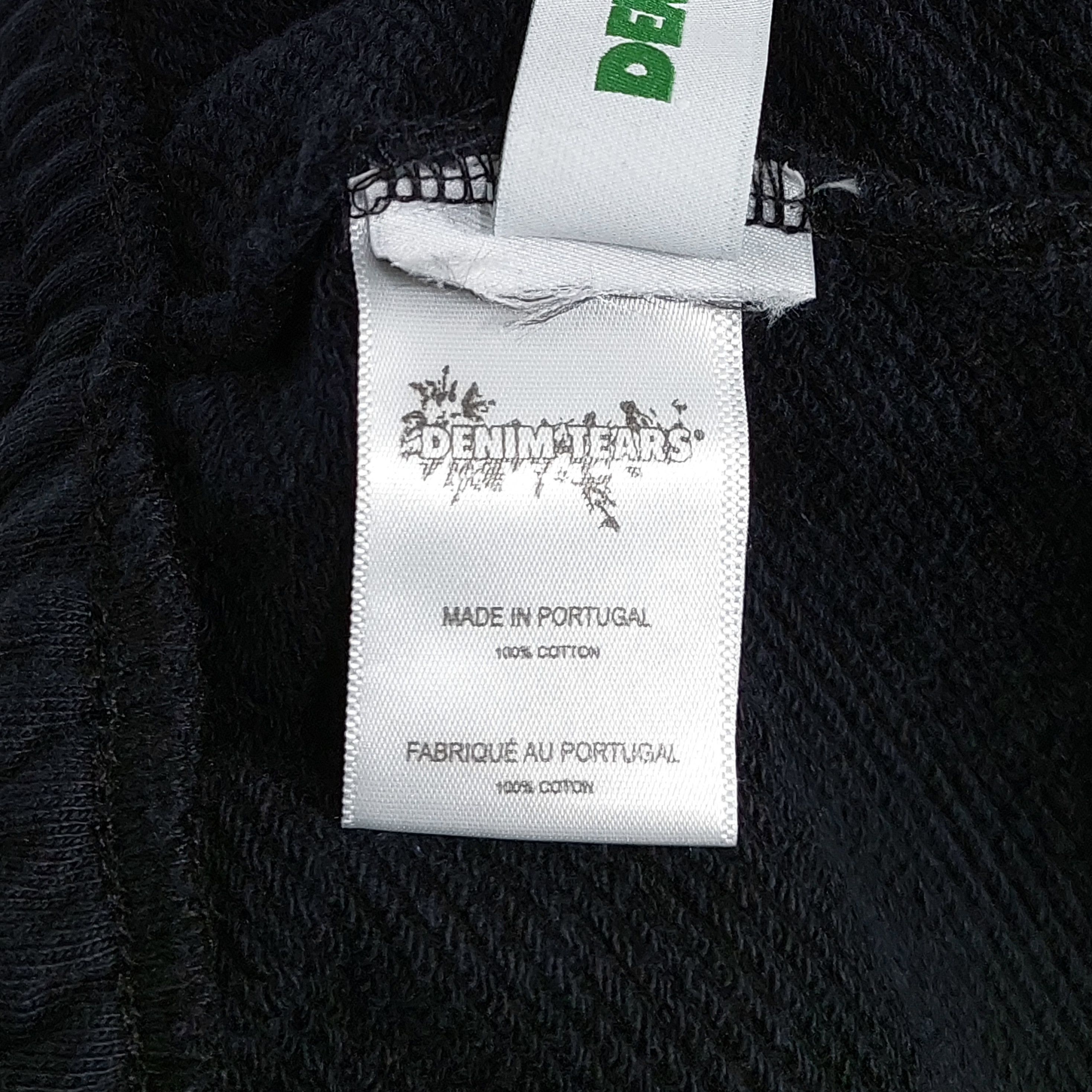 DENIM TEARS wreath rhinestone sweatpants - black M Size US 32 / EU 48 - 4 Thumbnail