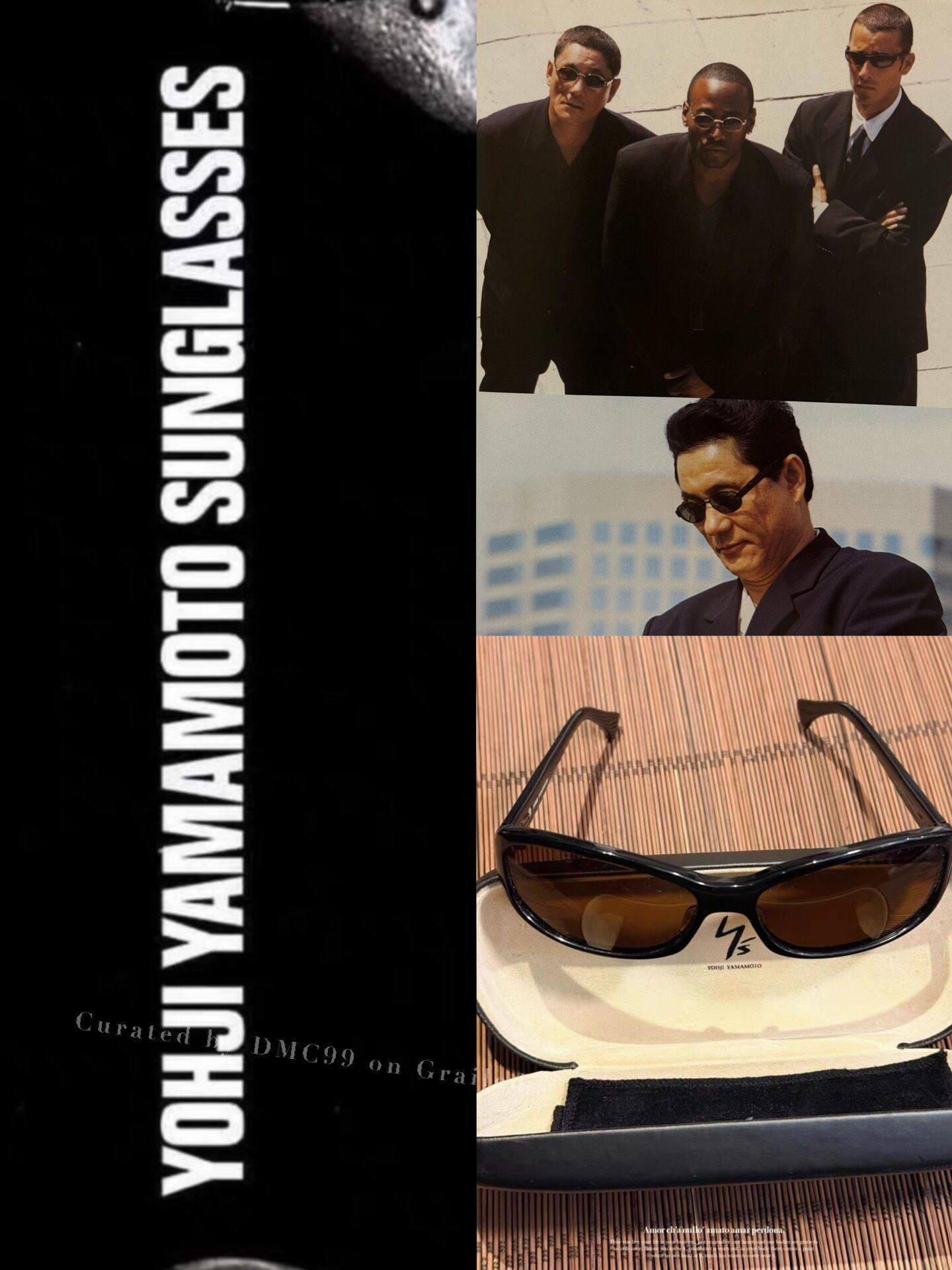 Yohji Yamamoto Yohji Yamamoto 52-4101 Vintage 90s Metal Round