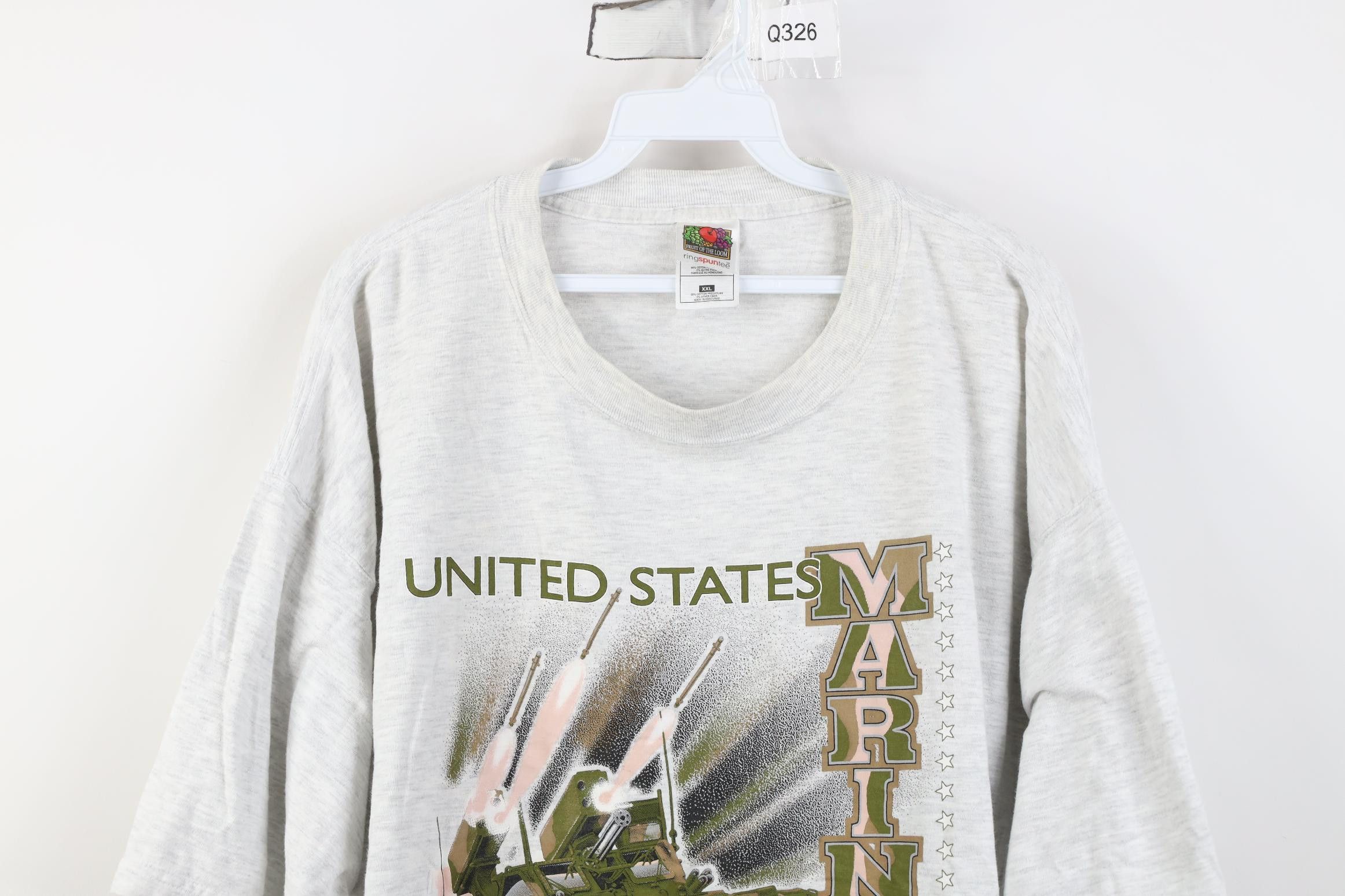 Vintage Vintage 90s United States Marines Short Sleeve T-Shirt Size US XXL / EU 58 / 5 - 2 Thumbnail