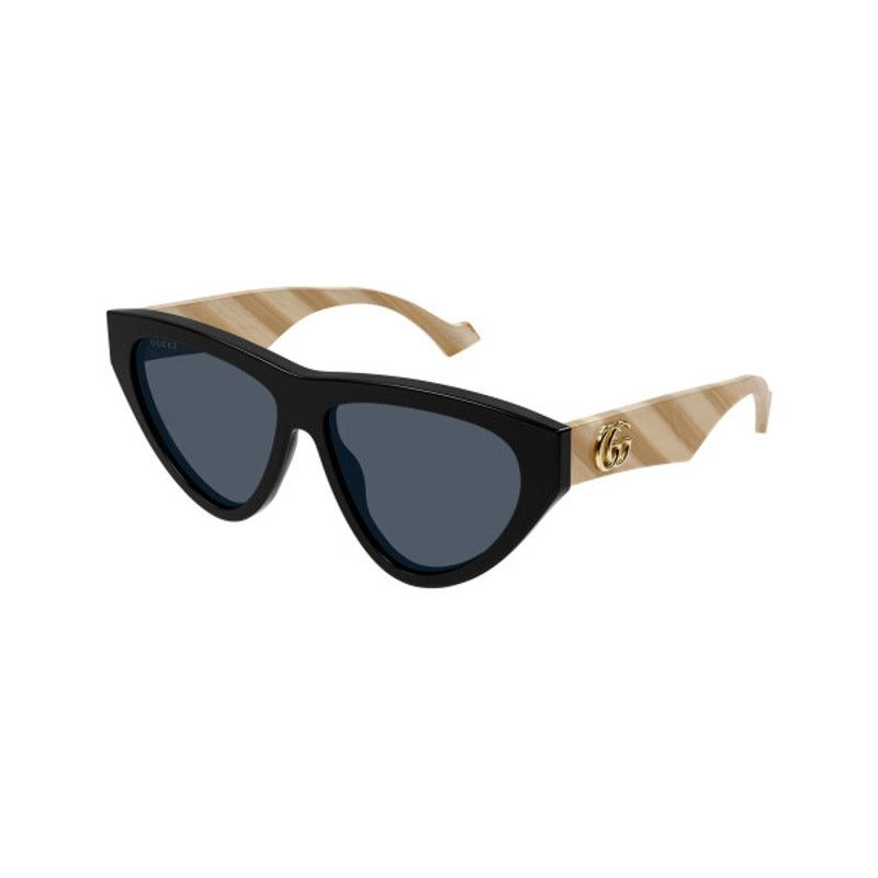 Gucci Gucci Sunglasses GG1333S 004 Shiny Black/BlueWomen Authentic Size ONE SIZE - 8 Thumbnail