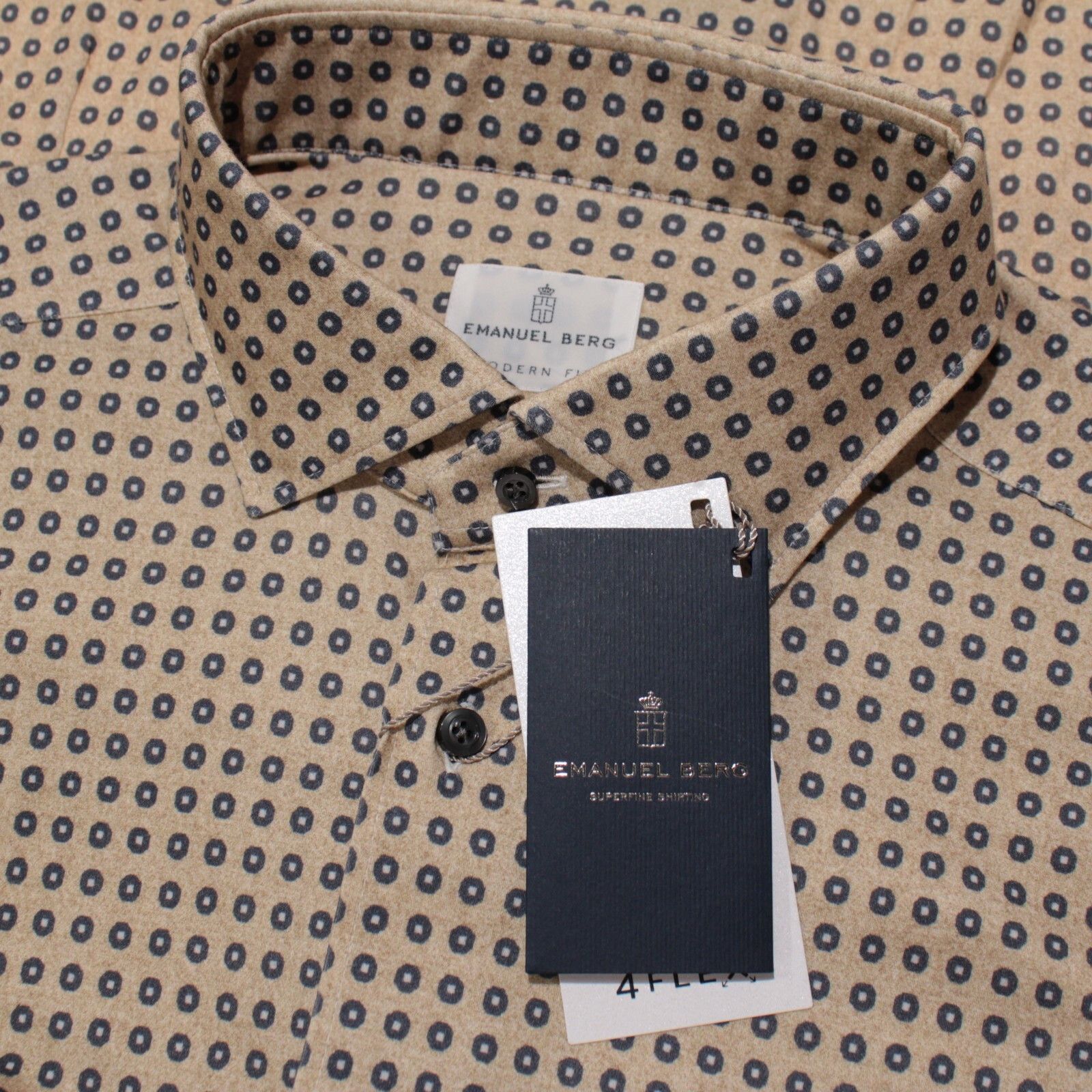 Emanuel Berg New with tags Shirt Size XL US In Beige