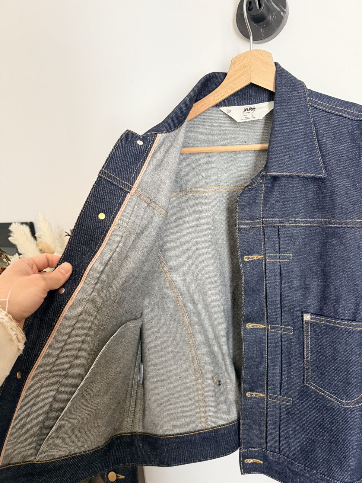 A.P.C. × Brain Dead Brain Dead x A.P.C. Selvedge Trucker Jacket - Indigo Size US S / EU 44-46 / 1 - 4 Thumbnail