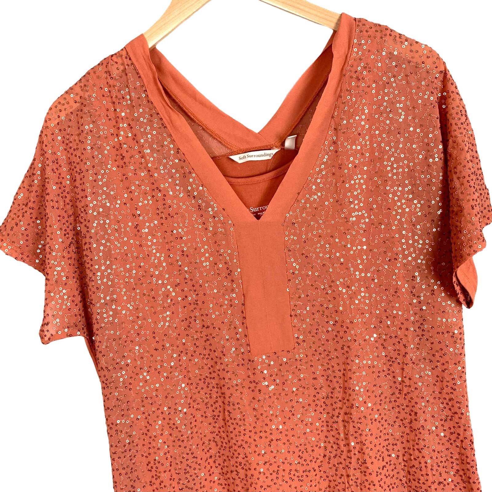 Other NWOT Soft Surroundings Aragon Resplendent Dress Sequins XS Size XS / US 0-2 / IT 36-38 - 2 Thumbnail