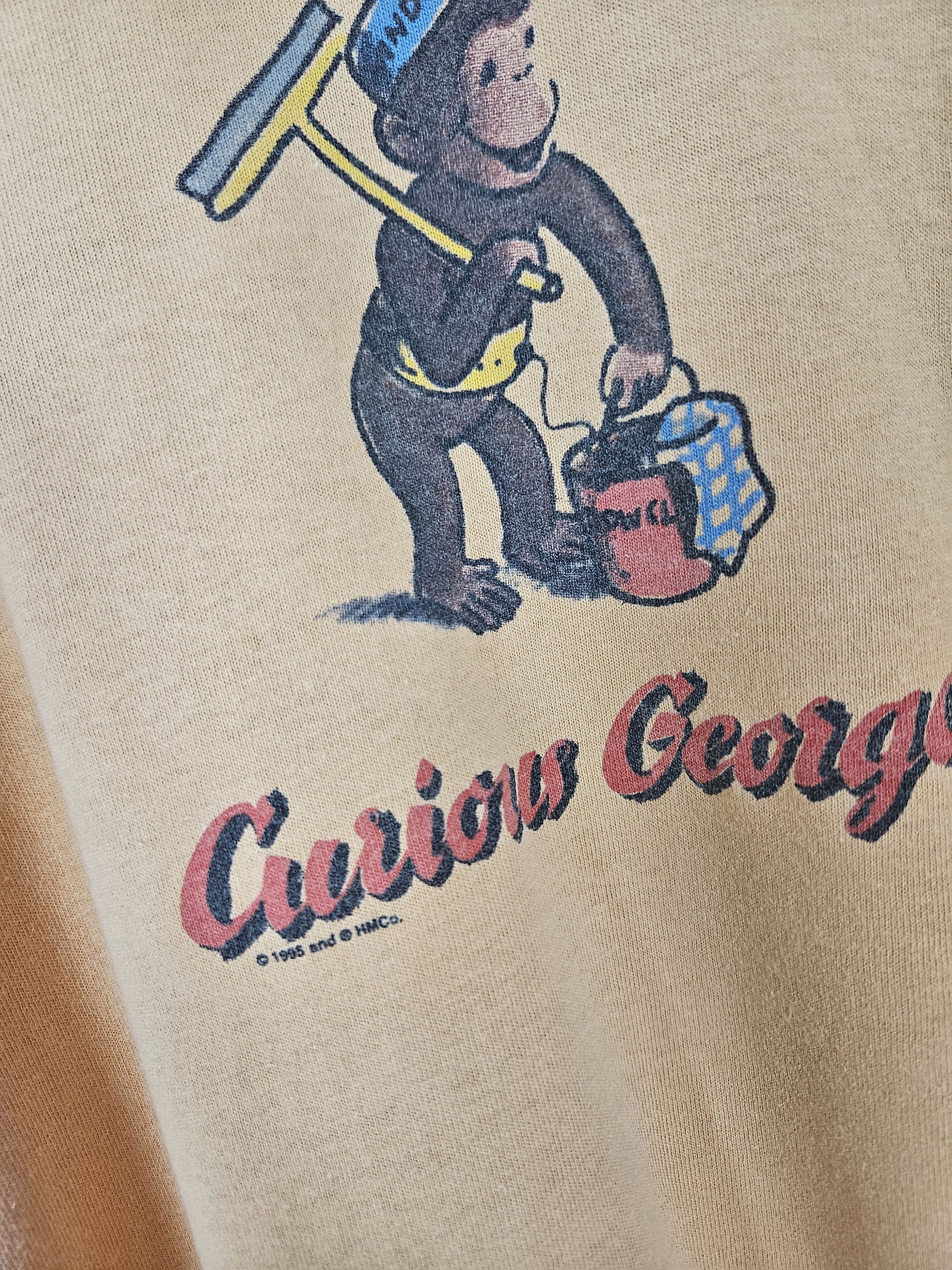 Vintage Vintage Curious George 90s American TV Kids Show shirt Size US M / EU 48-50 / 2 - 4 Thumbnail
