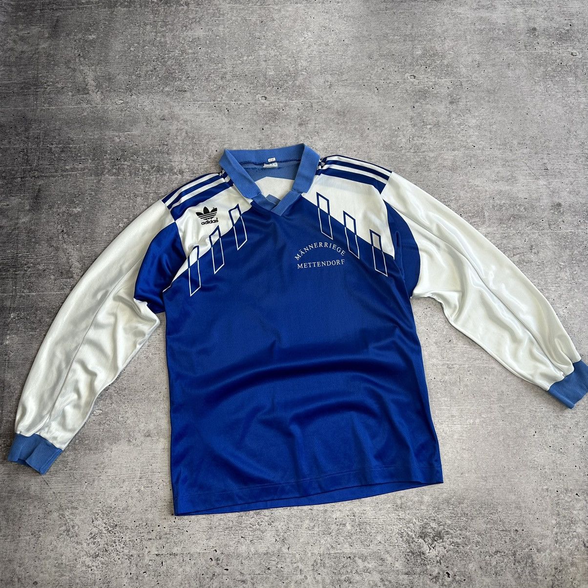 Vintage 80s Adidas Long Sleeve Shirt Retro Jersey